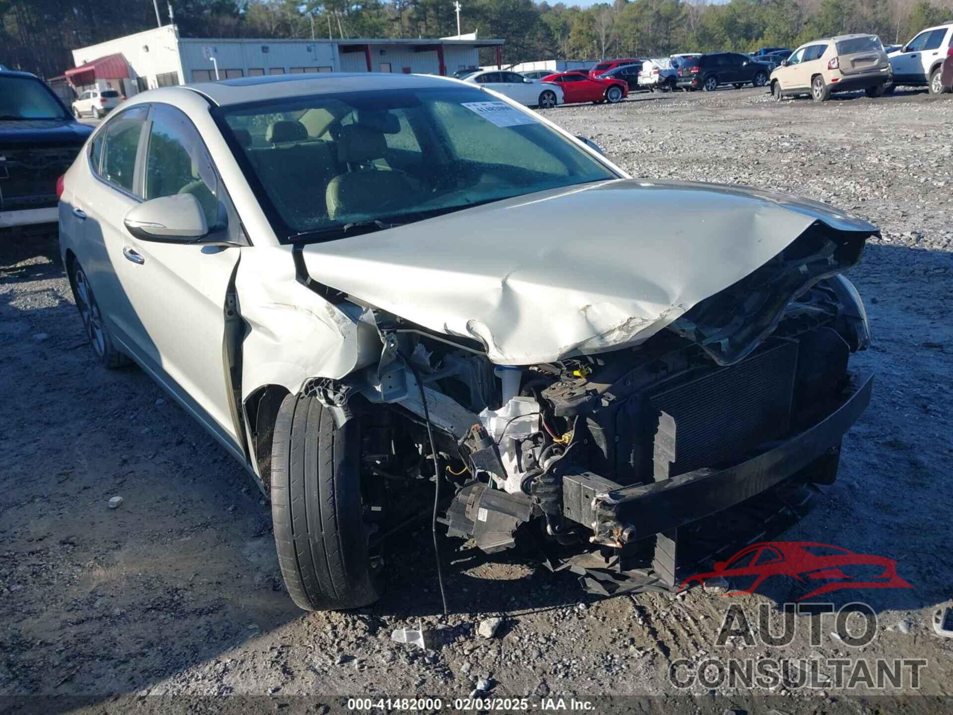 HYUNDAI ELANTRA 2017 - KMHD84LF7HU356186