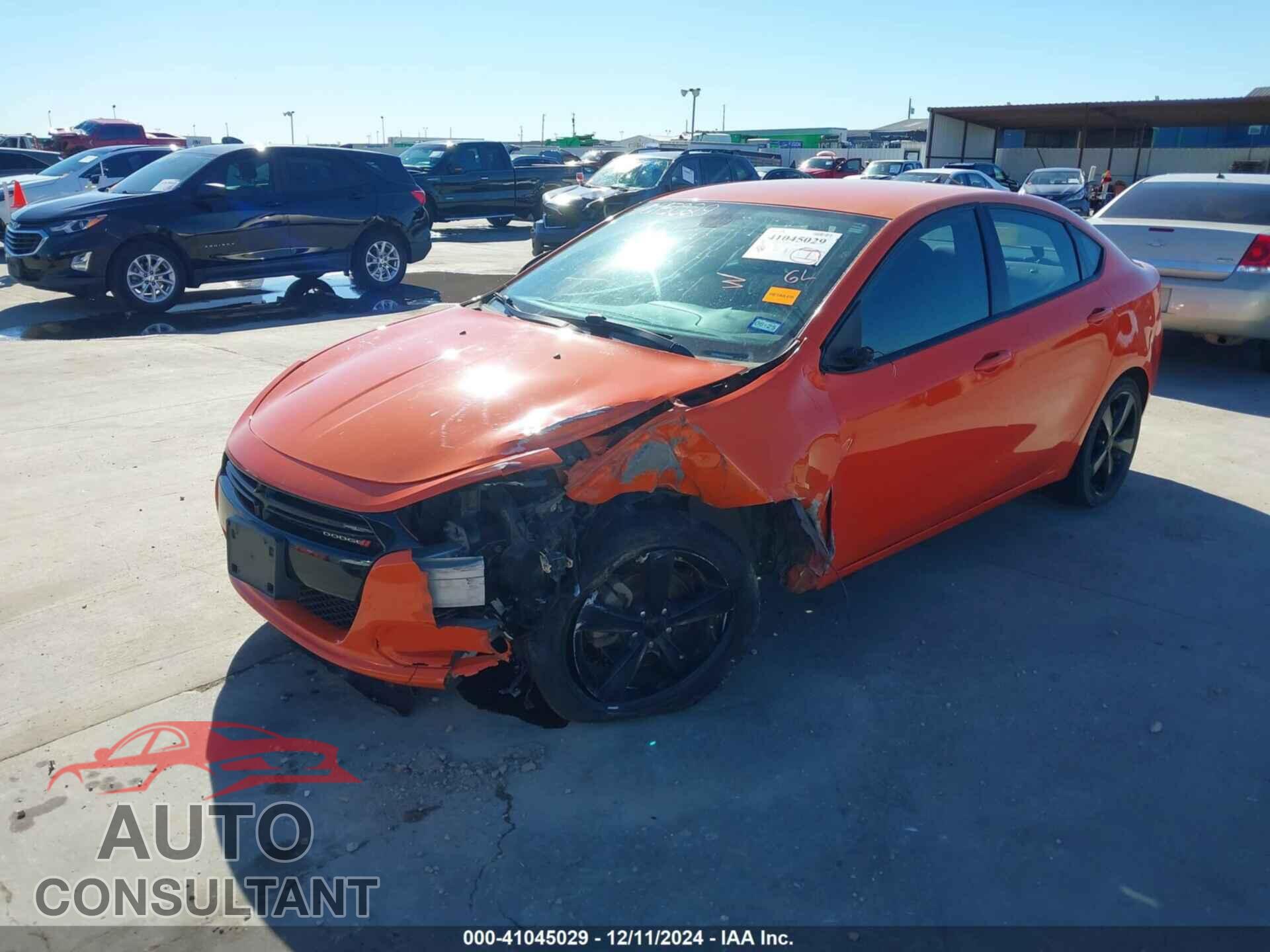 DODGE DART 2015 - 1C3CDFBB8FD337850