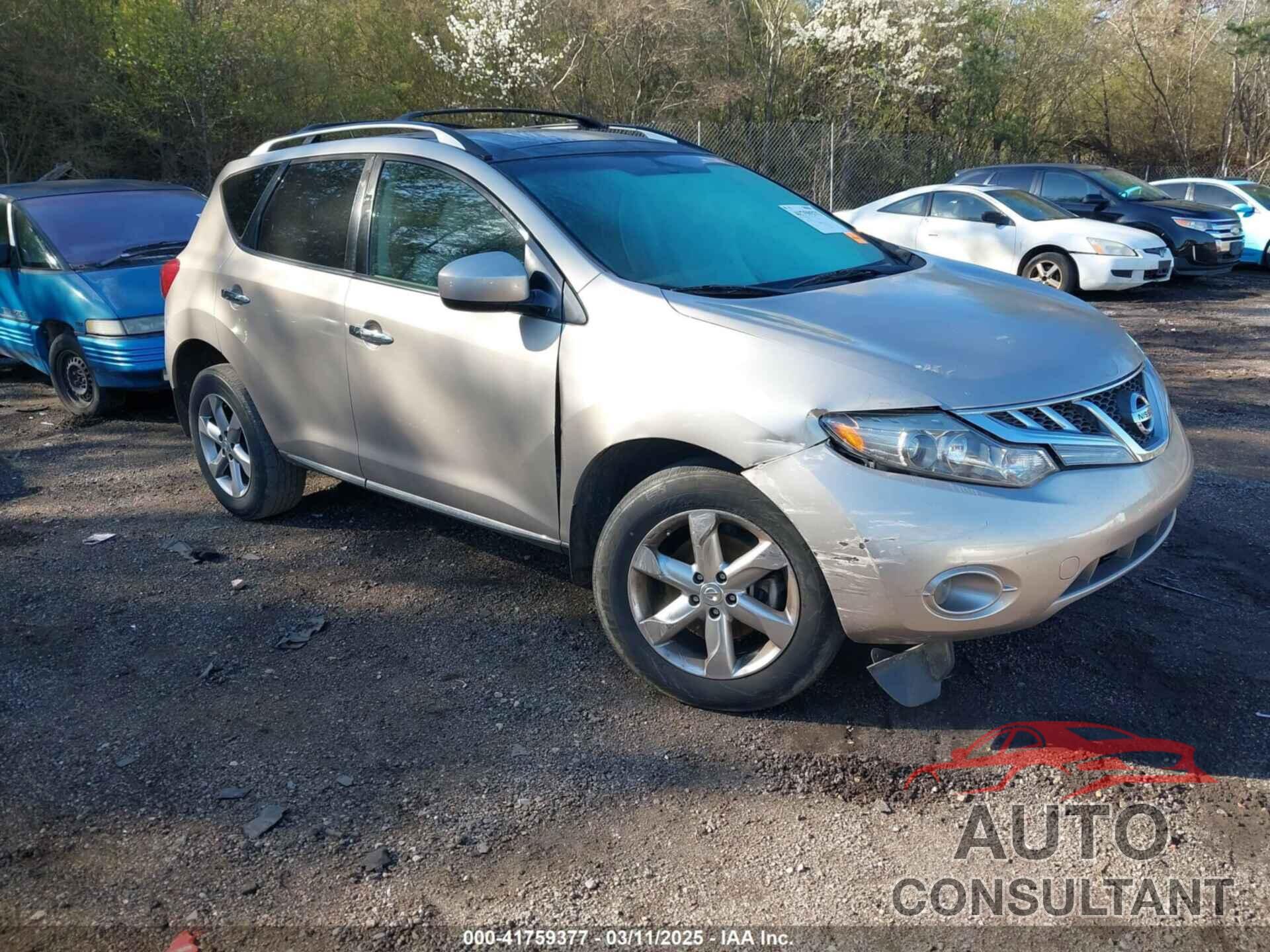 NISSAN MURANO 2010 - JN8AZ1MU8AW013594