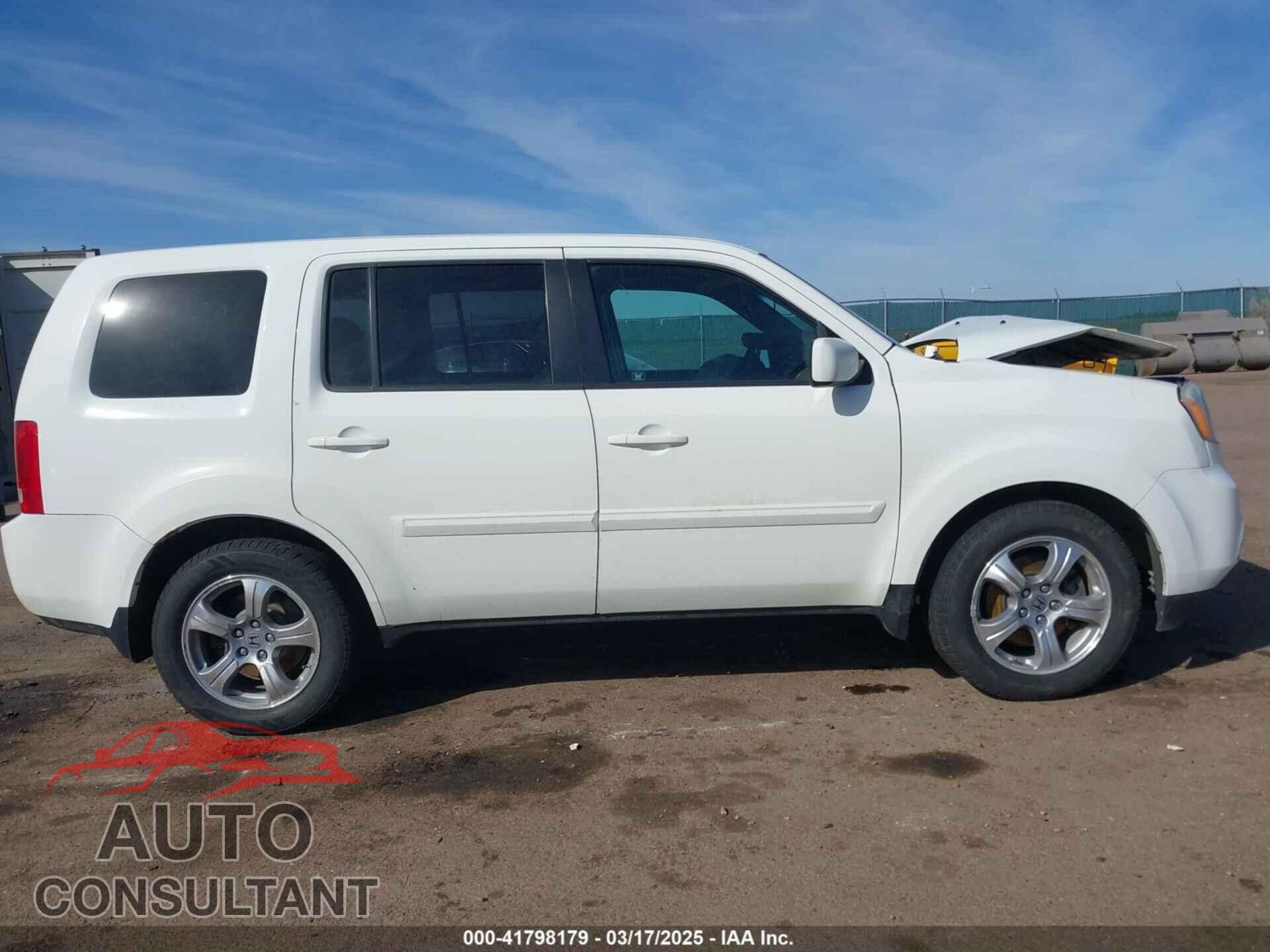 HONDA PILOT 2012 - 5FNYF4H56CB021904