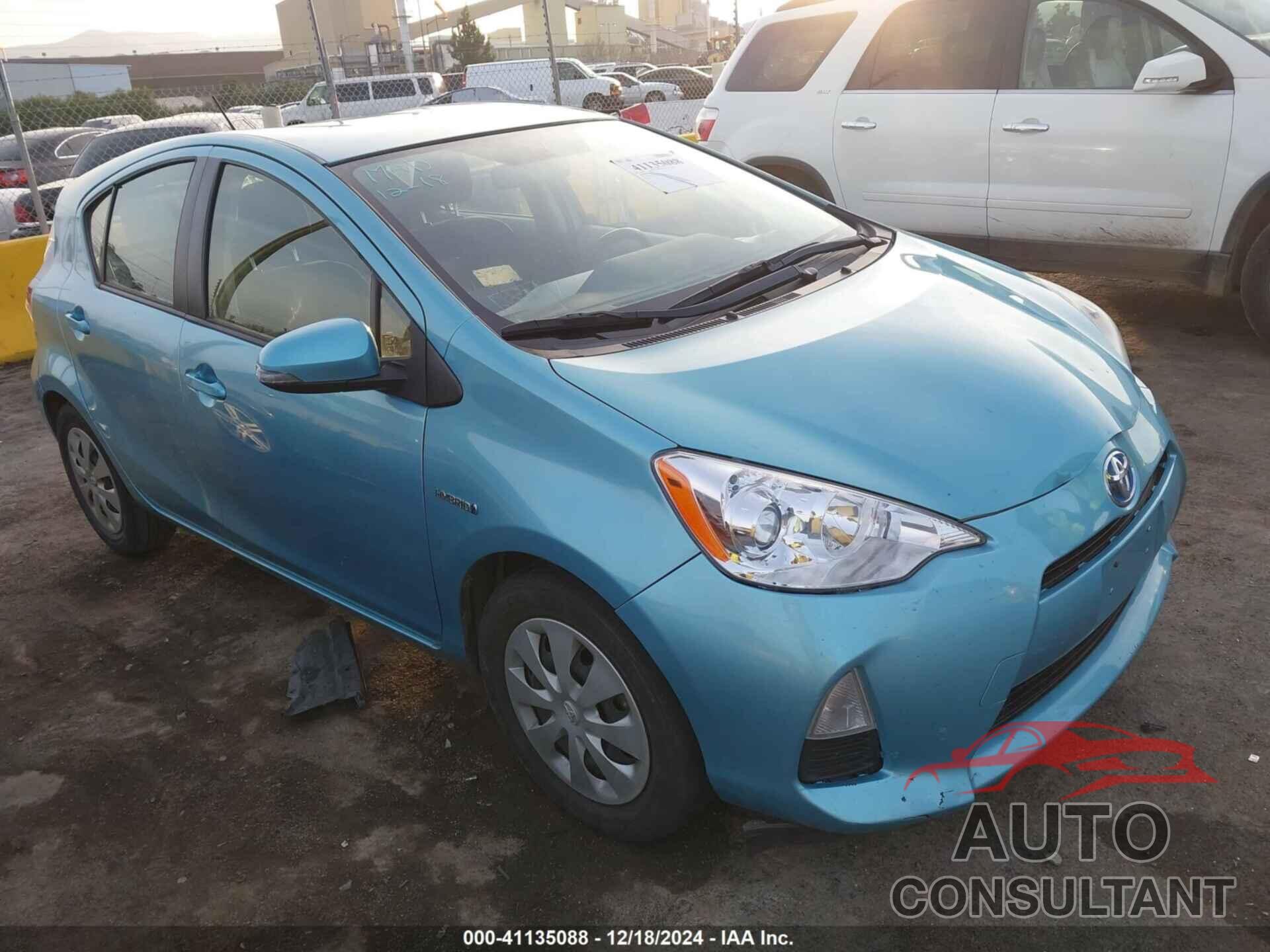 TOYOTA PRIUS C 2012 - JTDKDTB38C1010599