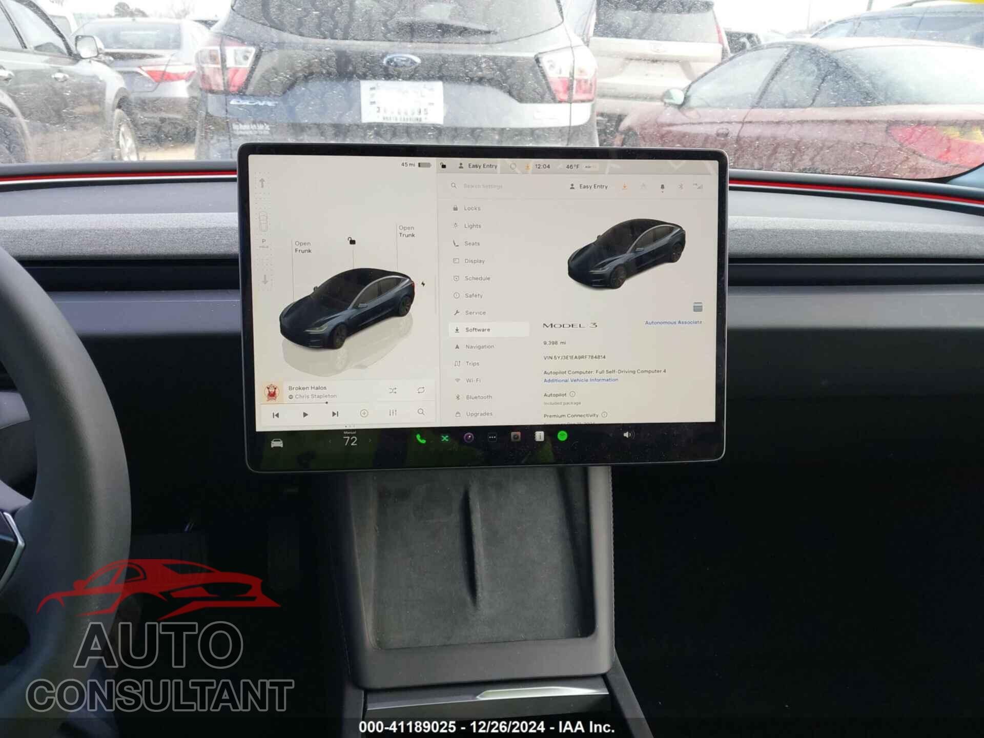 TESLA MODEL 3 2024 - 5YJ3E1EA9RF784814