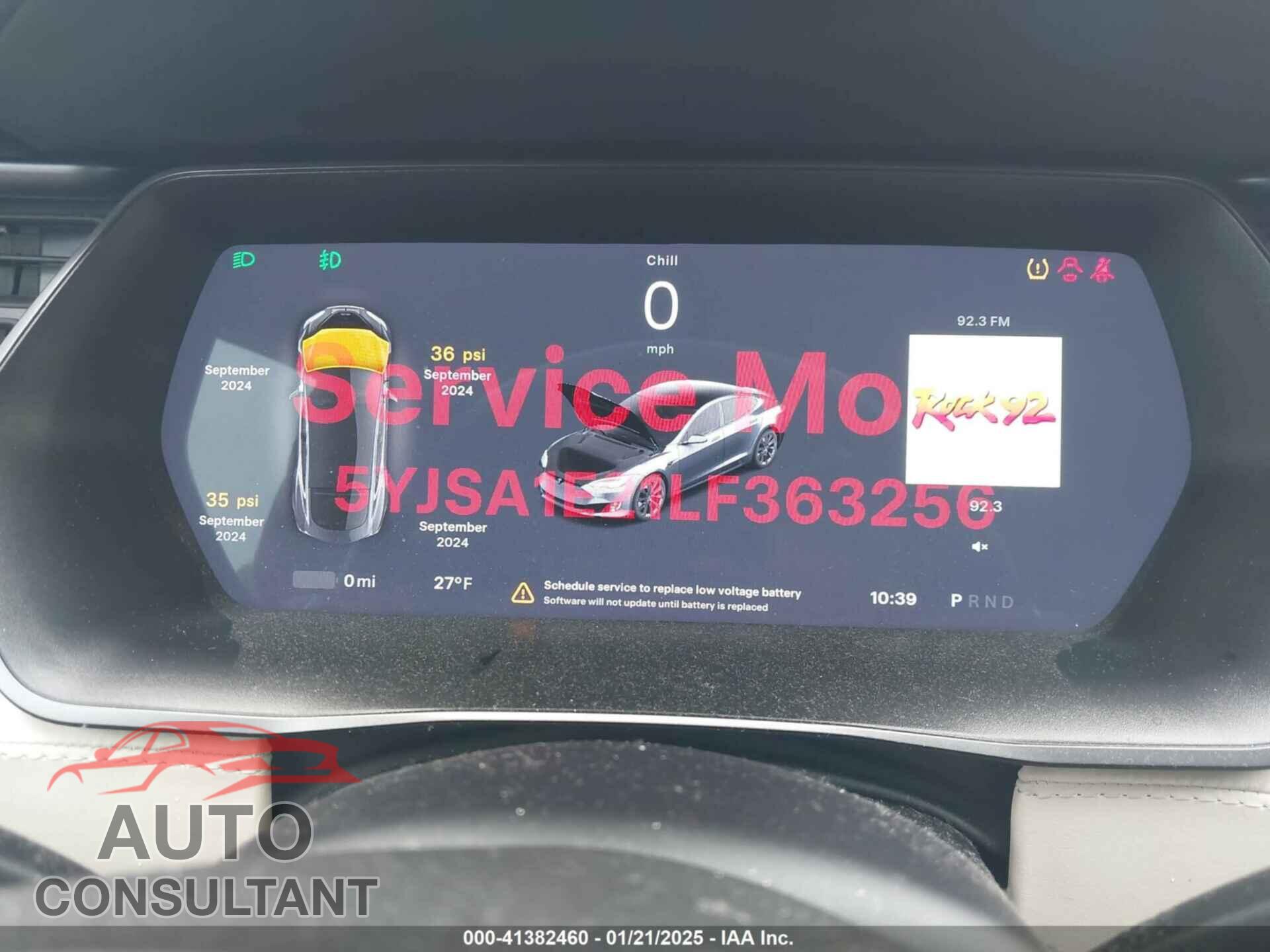 TESLA MODEL S 2020 - 5YJSA1E21LF363256