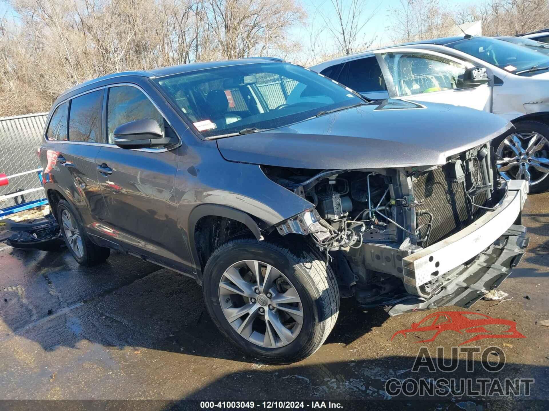 TOYOTA HIGHLANDER 2015 - 5TDKKRFH4FS105117