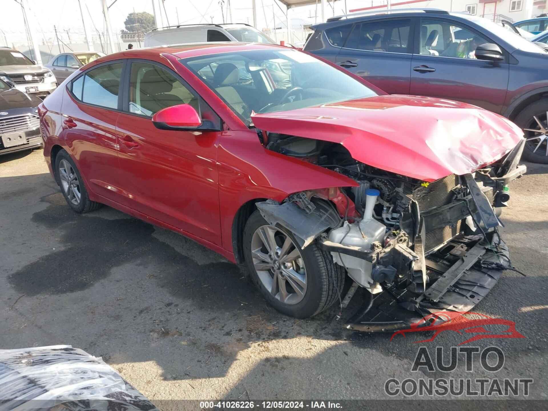 HYUNDAI ELANTRA 2017 - KMHD84LF8HU274273