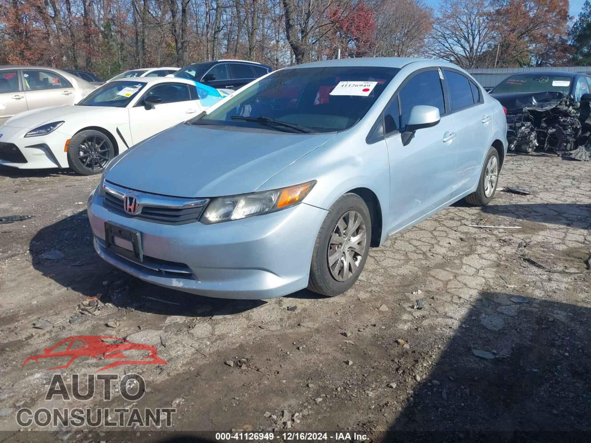HONDA CIVIC SDN 2012 - 19XFB2F50CE321342