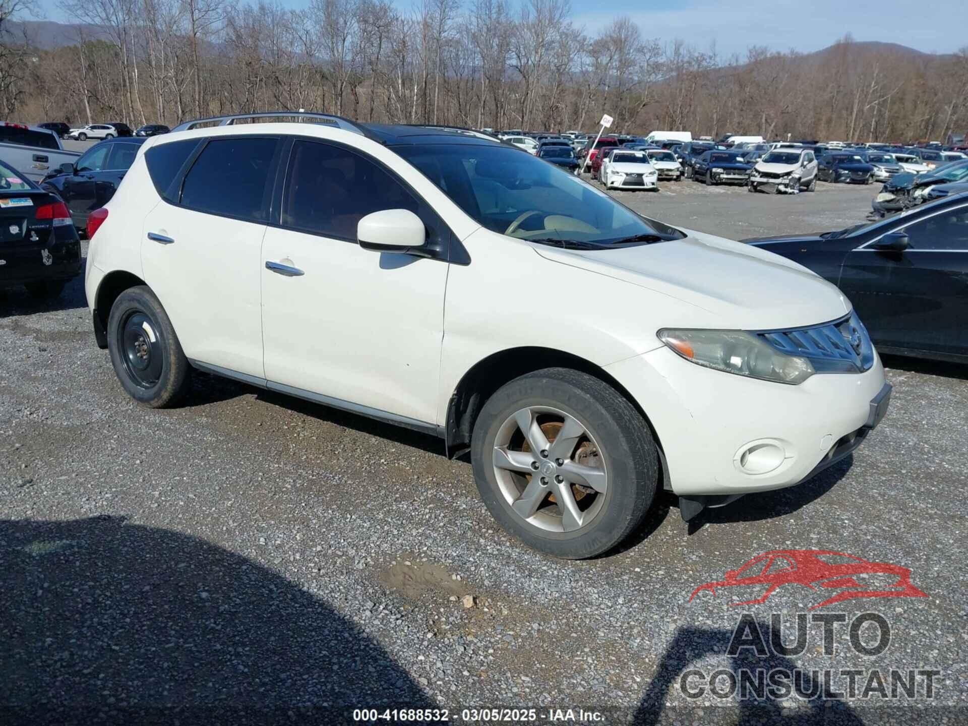 NISSAN MURANO 2009 - JN8AZ18W39W205559