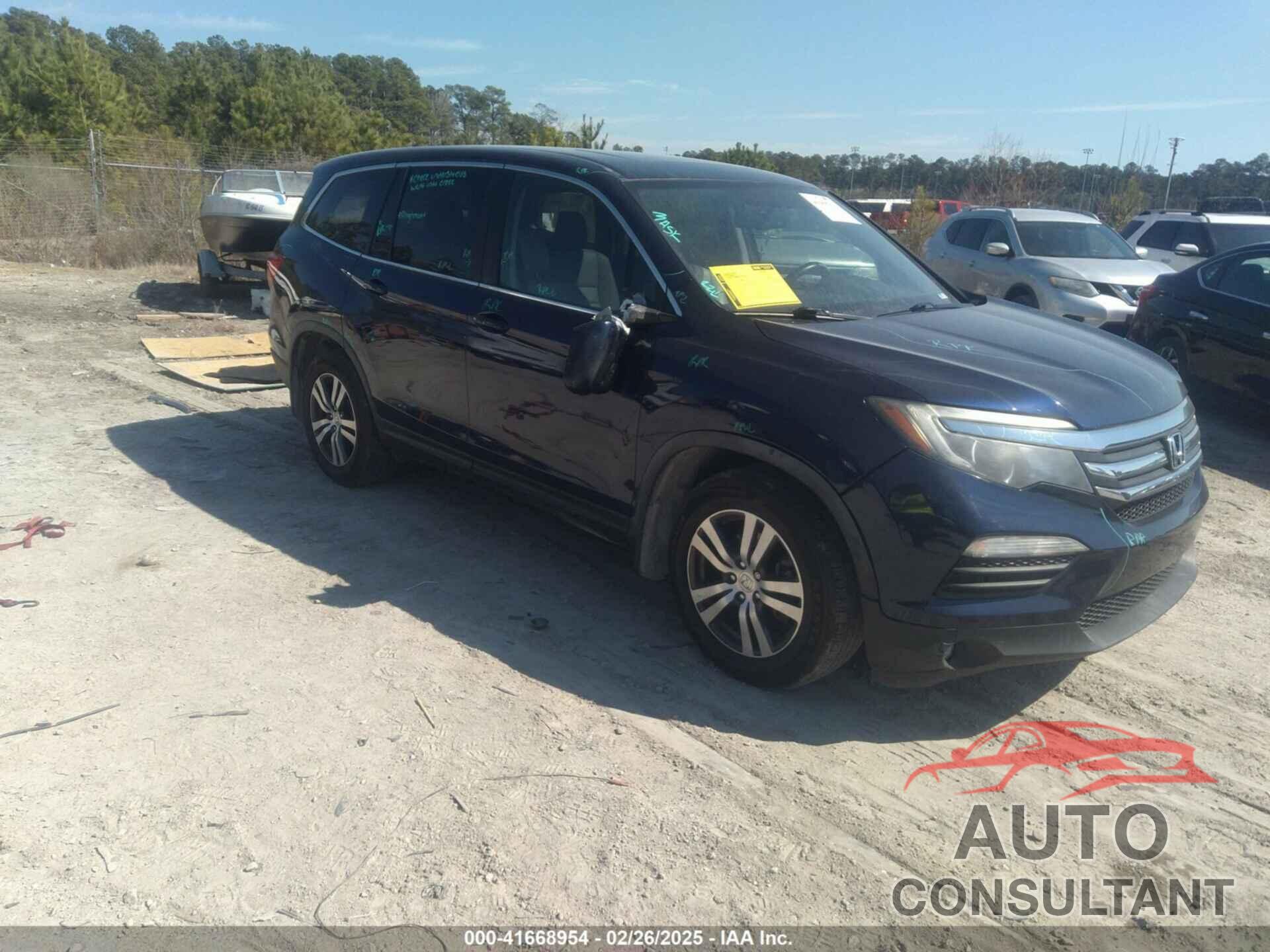 HONDA PILOT 2017 - 5FNYF5H52HB024912