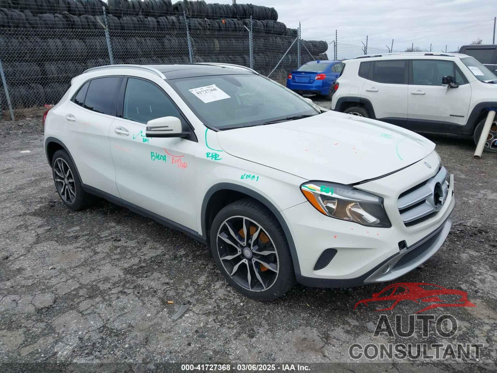 MERCEDES-BENZ GLA 250 2017 - WDCTG4GB5HJ349534