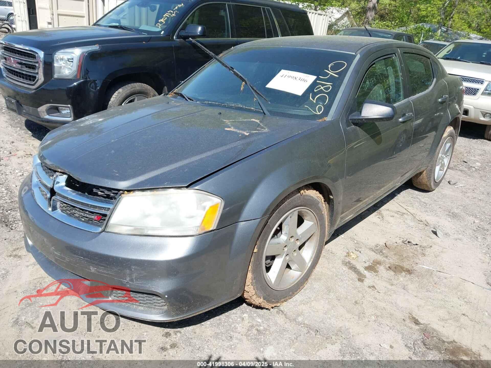 DODGE AVENGER 2013 - 1C3CDZAB1DN658140