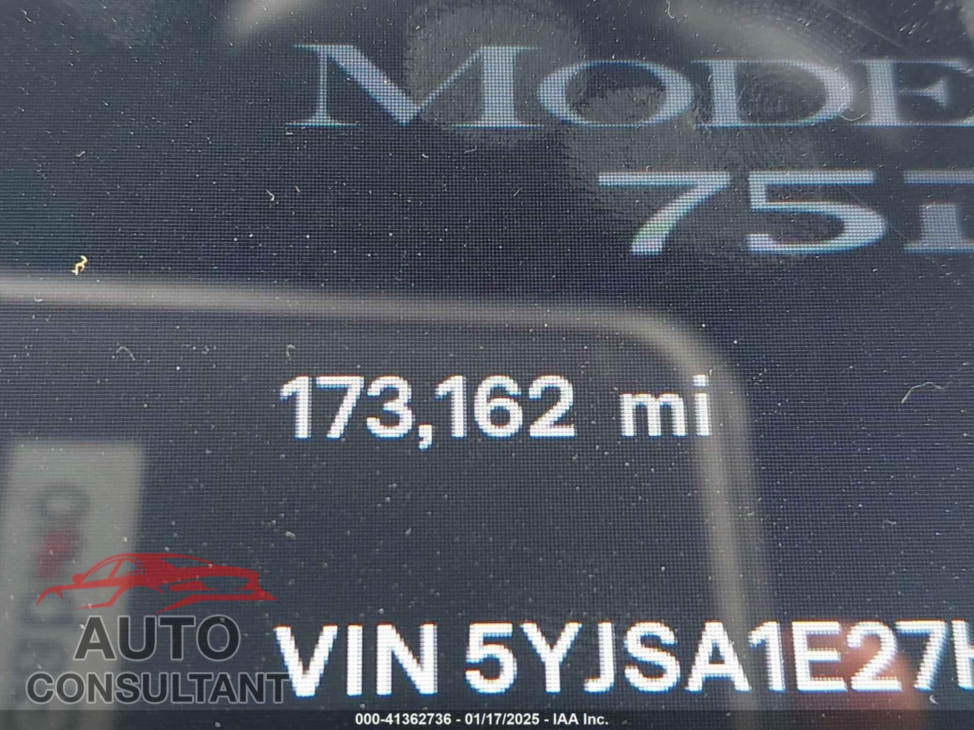 TESLA MODEL S 2017 - 5YJSA1E27HF208282