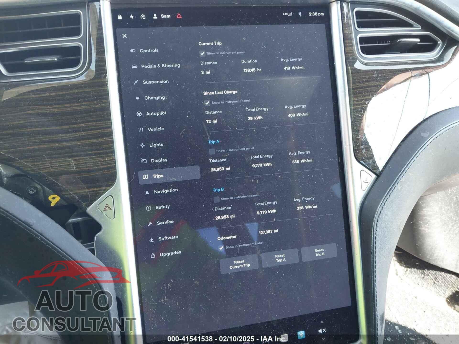 TESLA MODEL S 2015 - 5YJSA4V45FF097442
