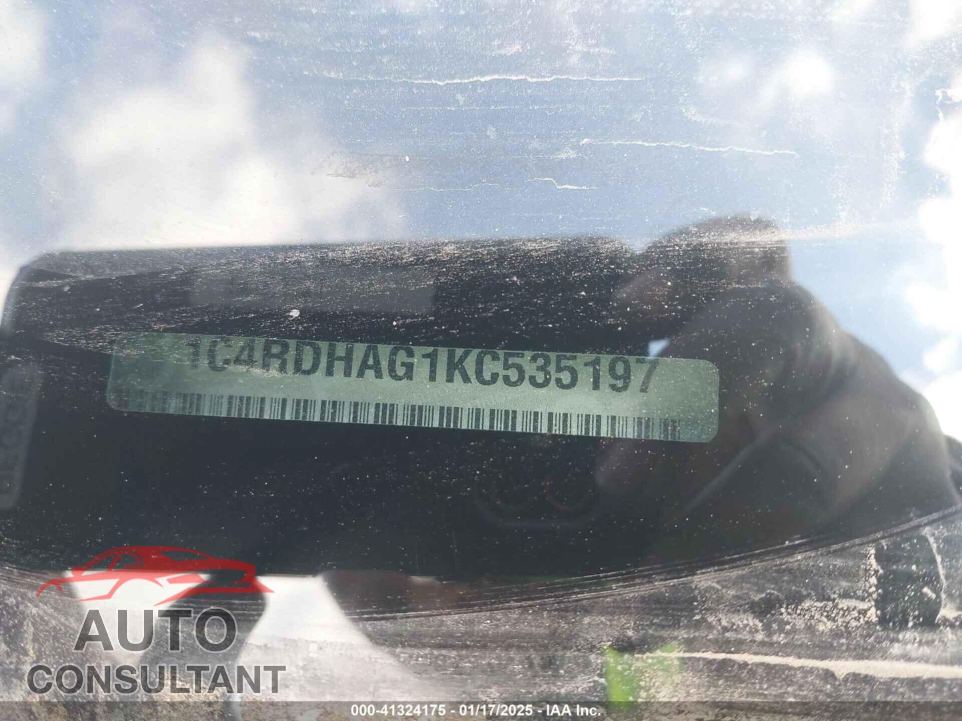 DODGE DURANGO 2019 - 1C4RDHAG1KC535197
