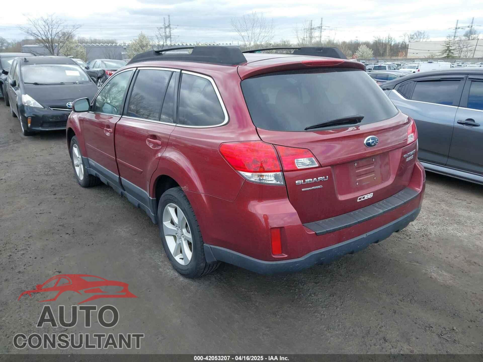 SUBARU OUTBACK 2013 - 4S4BRBCC7D3226407