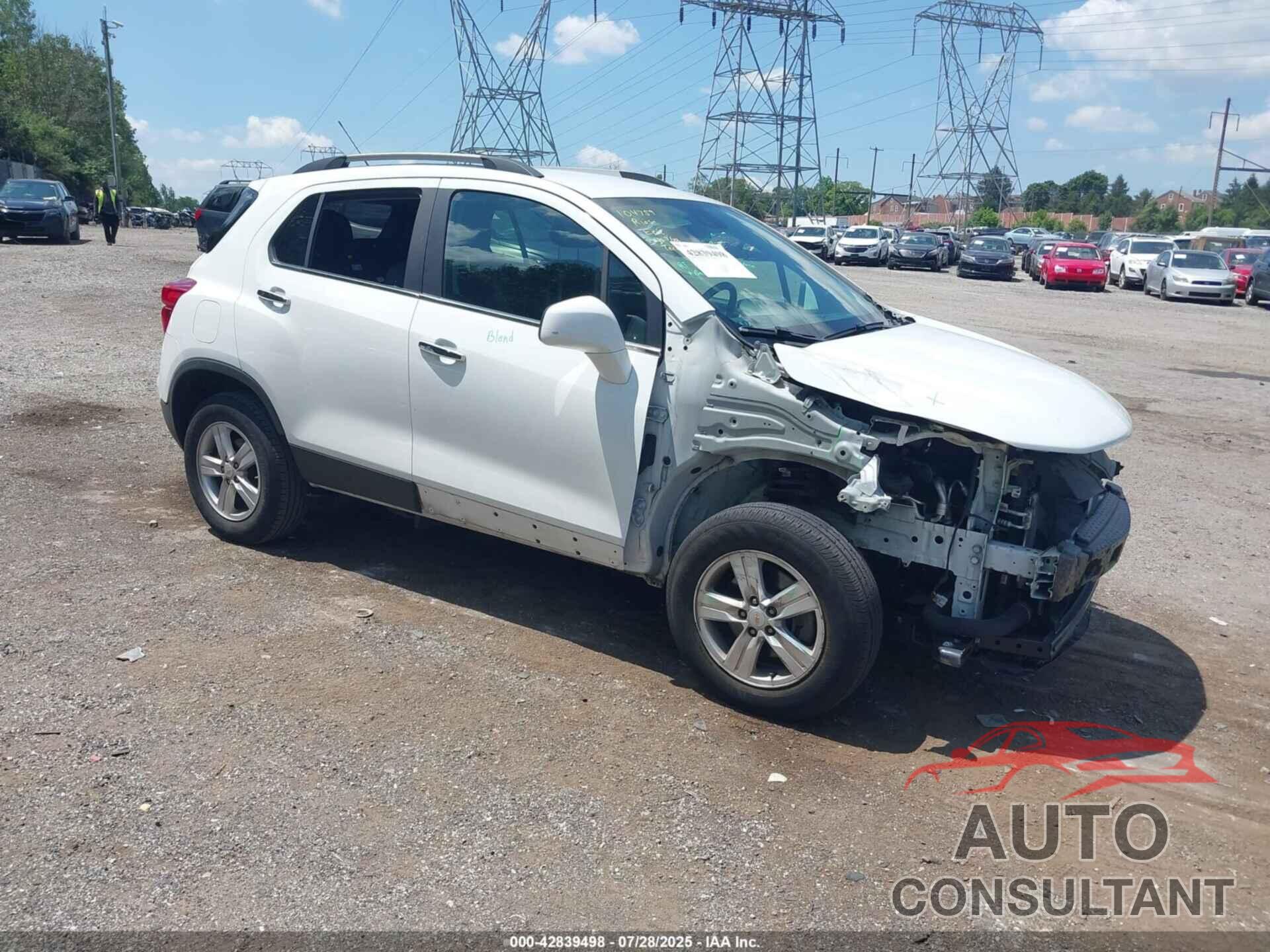 CHEVROLET TRAX 2018 - KL7CJPSB4JB714234