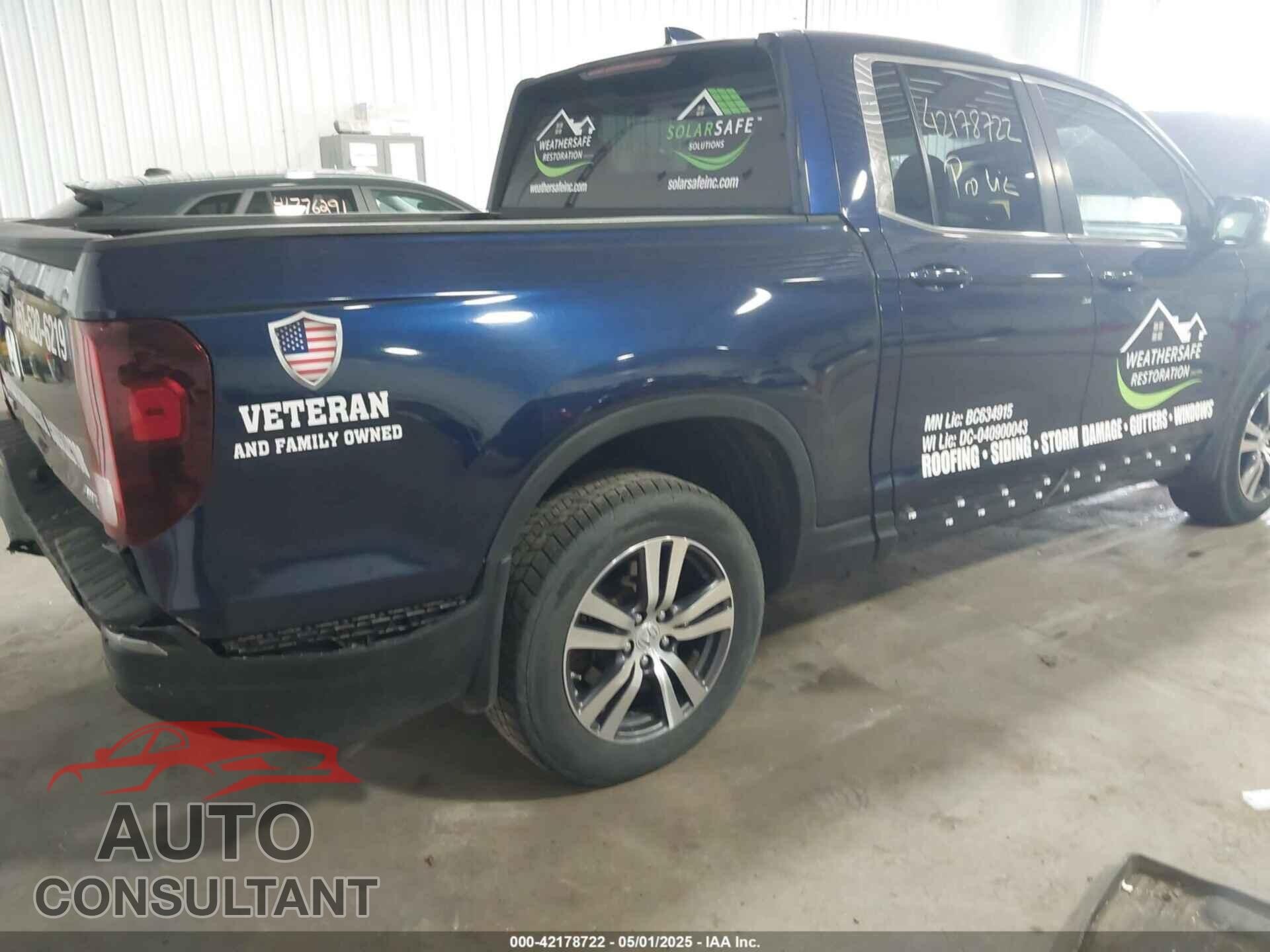 HONDA RIDGELINE 2017 - 5FPYK3F48HB039447
