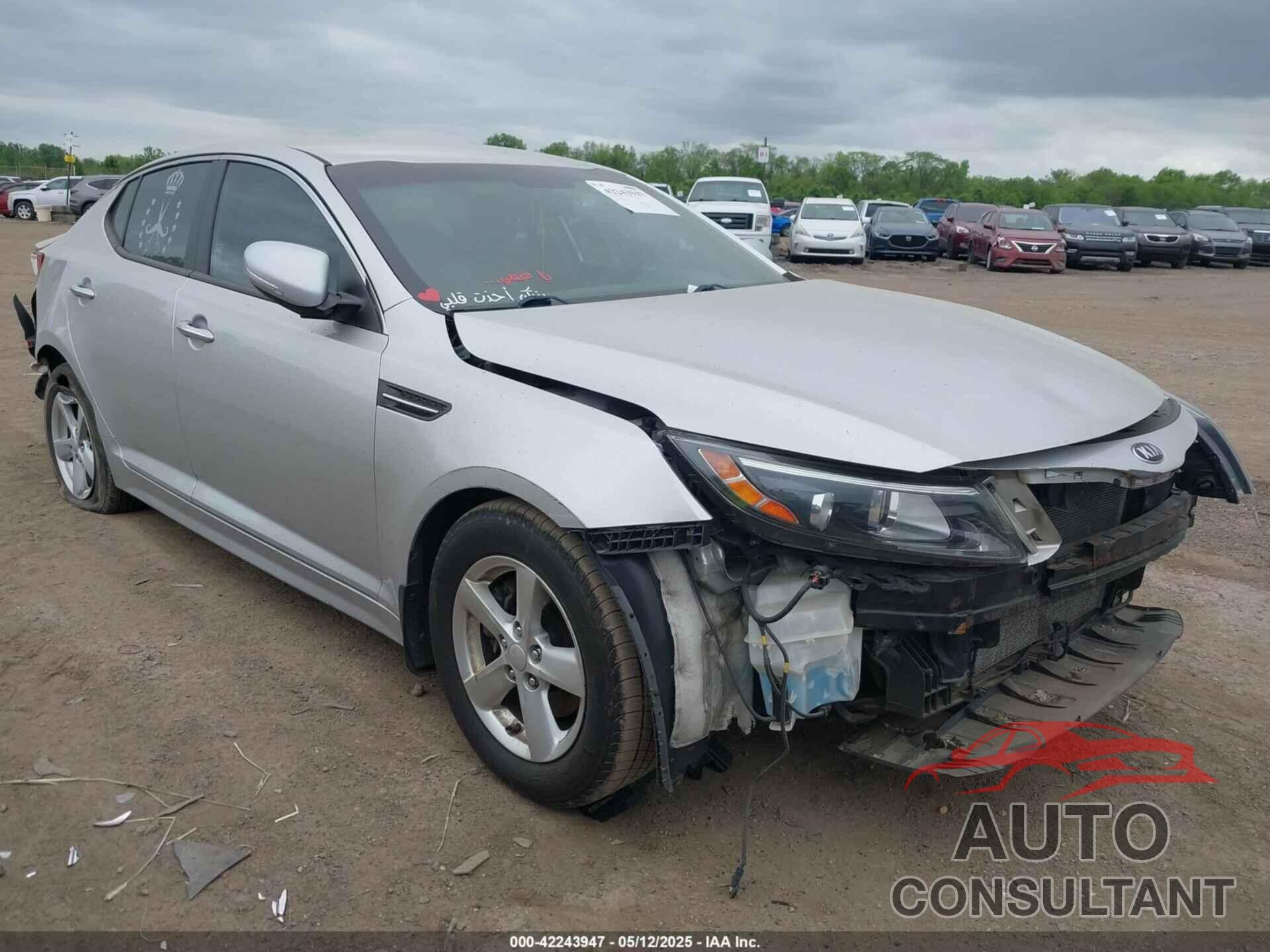 KIA OPTIMA 2014 - KNAGM4A79E5493996