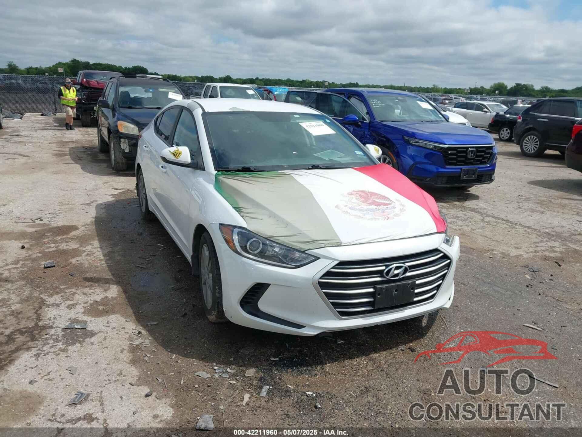 HYUNDAI ELANTRA 2018 - 5NPD84LFXJH363797