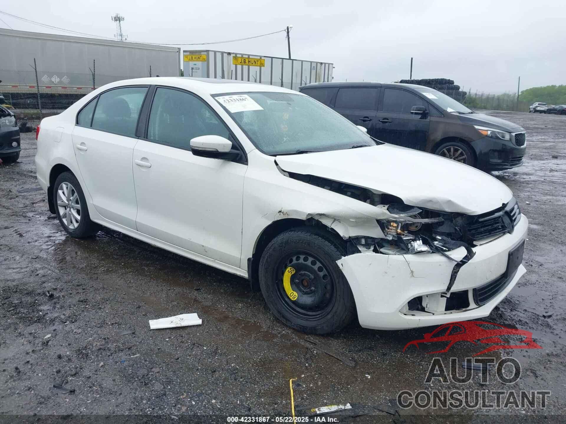 VOLKSWAGEN JETTA 2012 - 3VWDP7AJ3CM310624