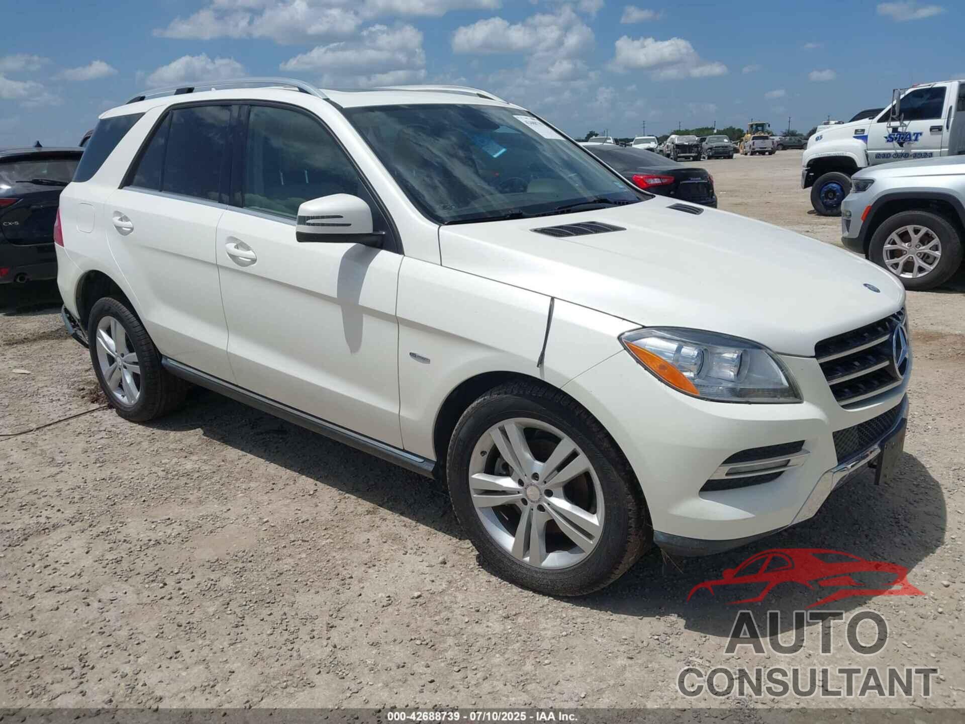 MERCEDES-BENZ ML 350 2012 - 4JGDA5HB5CA046130