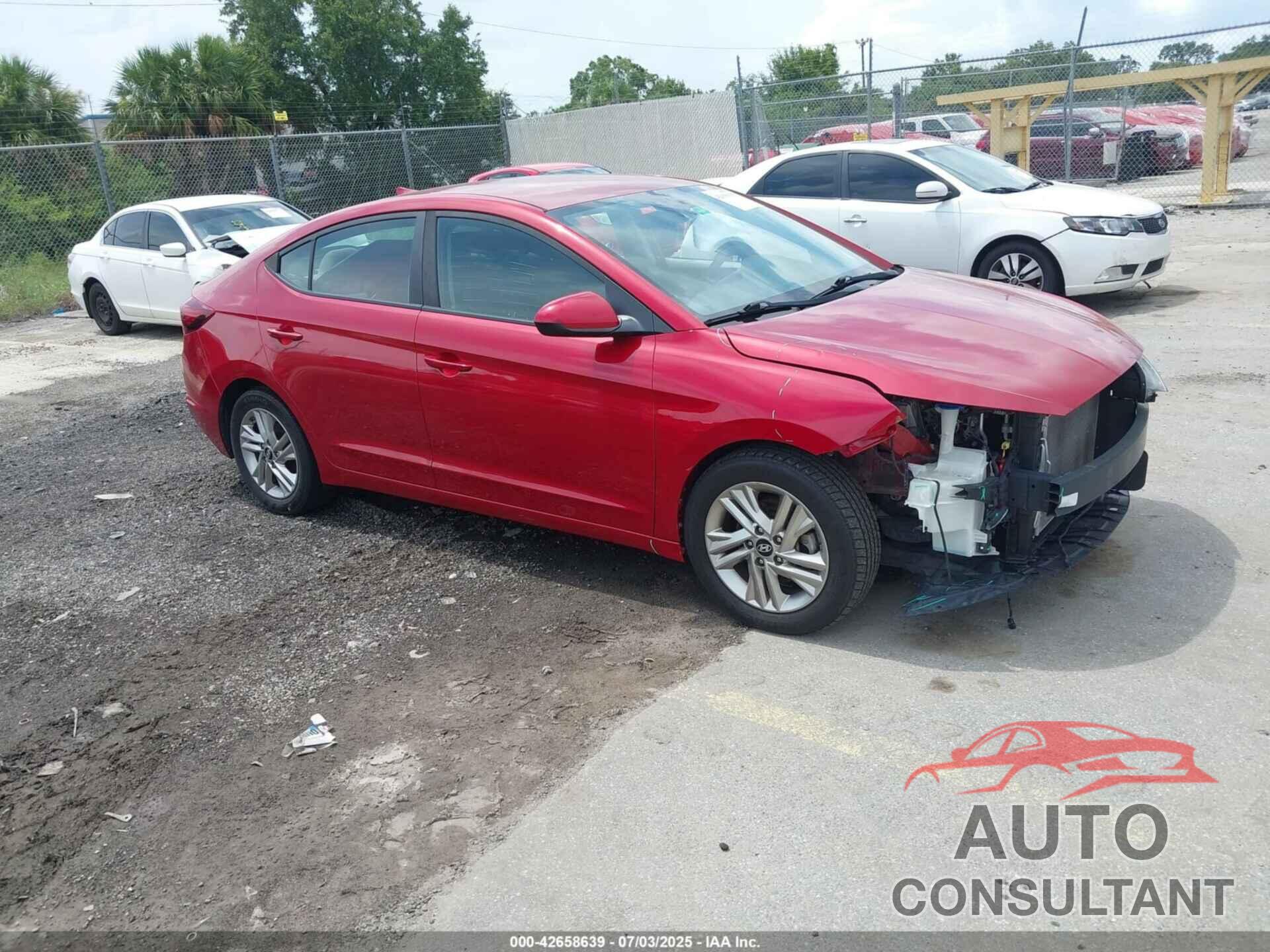 HYUNDAI ELANTRA 2019 - 5NPD84LF8KH445349