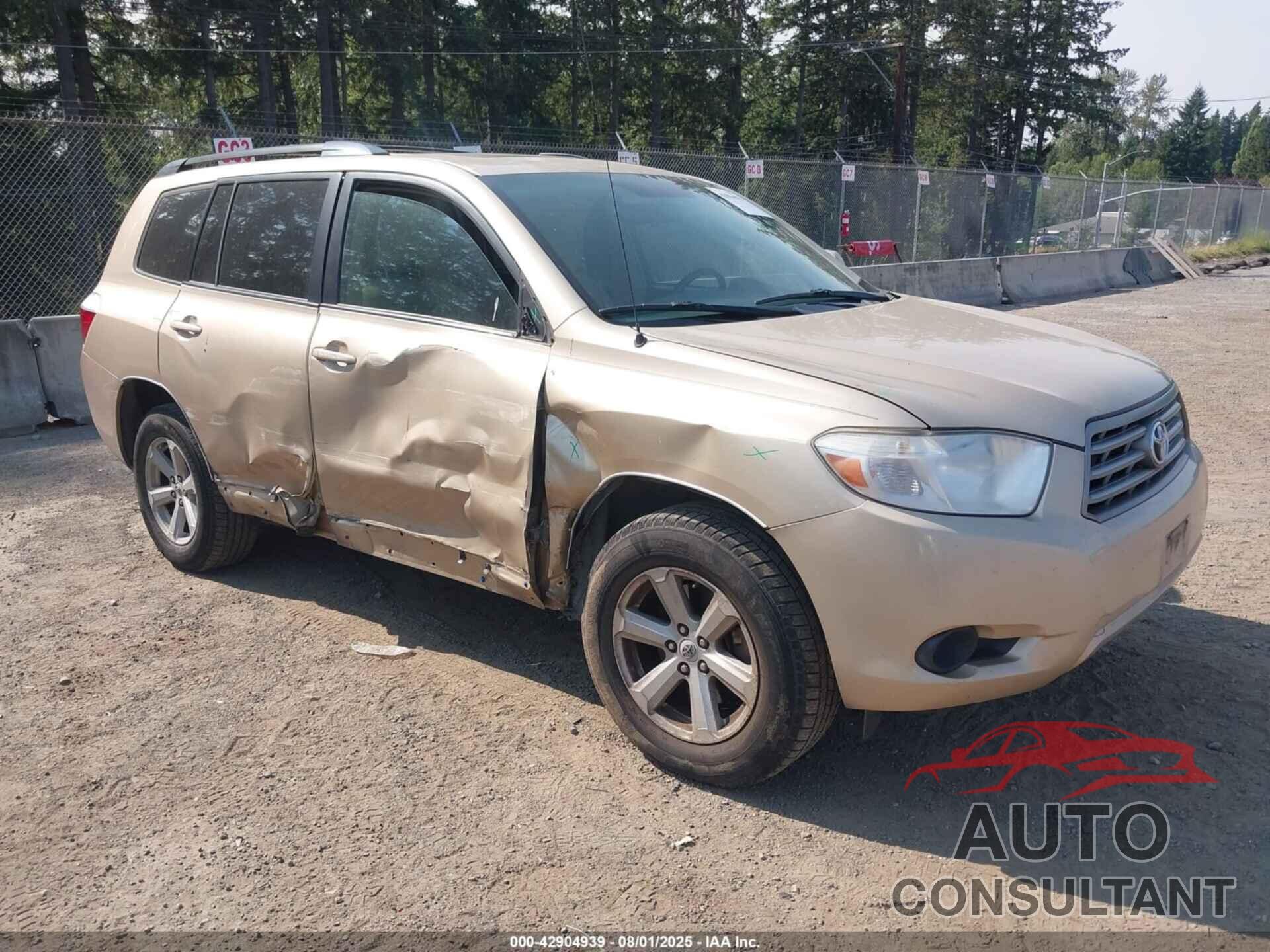 TOYOTA HIGHLANDER 2010 - 5TDBK3EH1AS019464