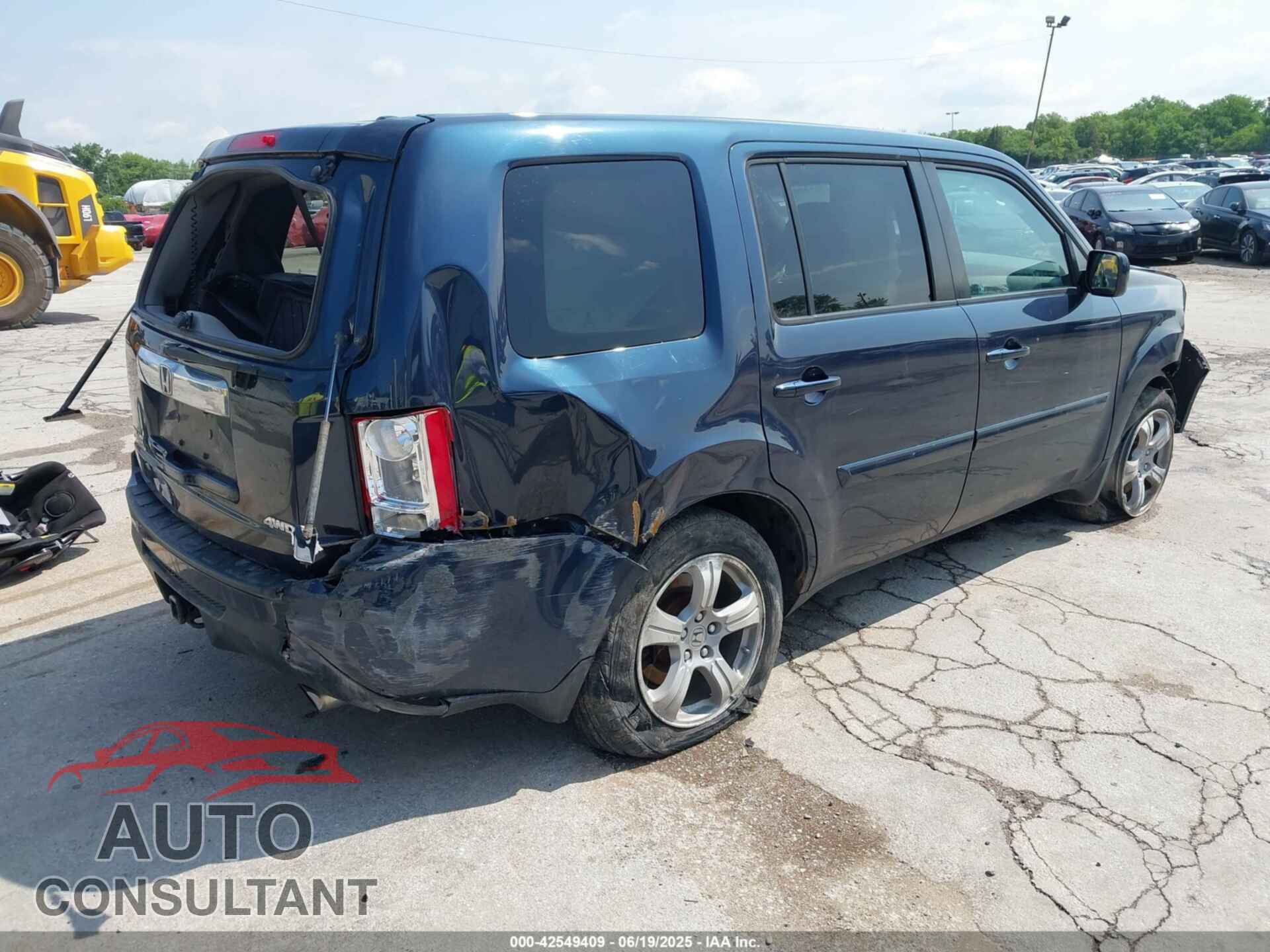 HONDA PILOT 2012 - 5FNYF4H55CB067904