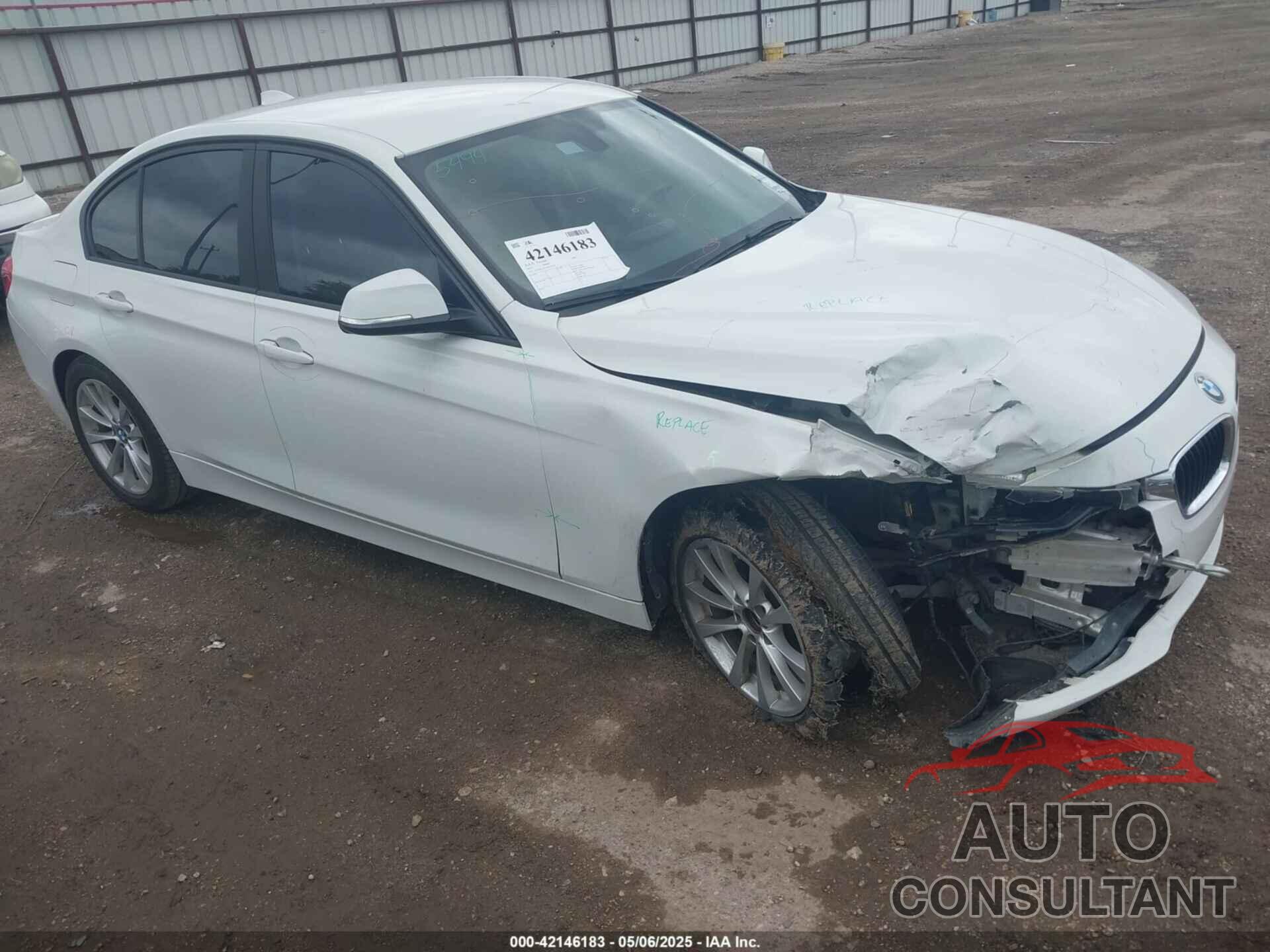 BMW 320I 2017 - WBA8E1G59HNU15079