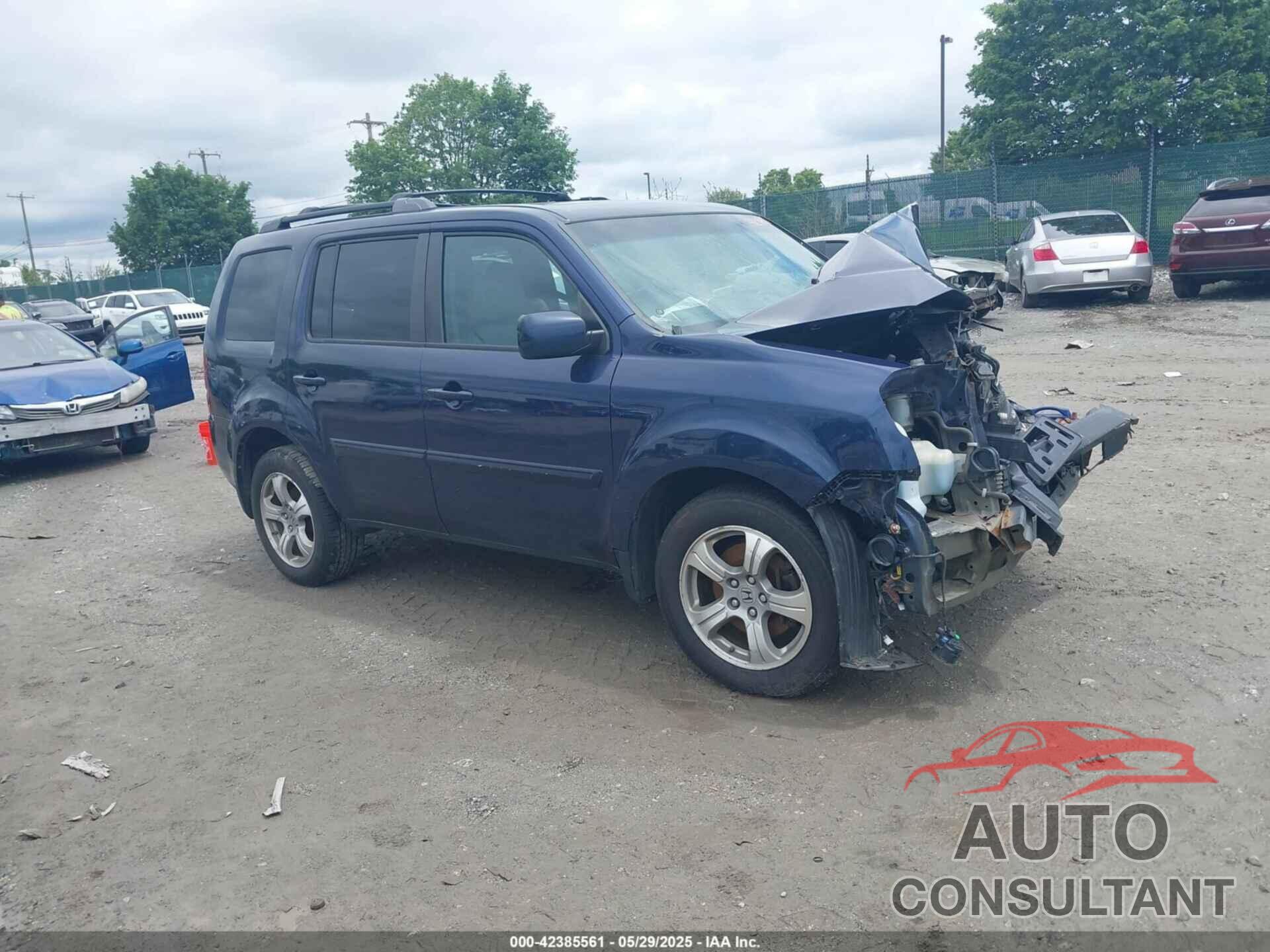 HONDA PILOT 2013 - 5FNYF4H62DB072097