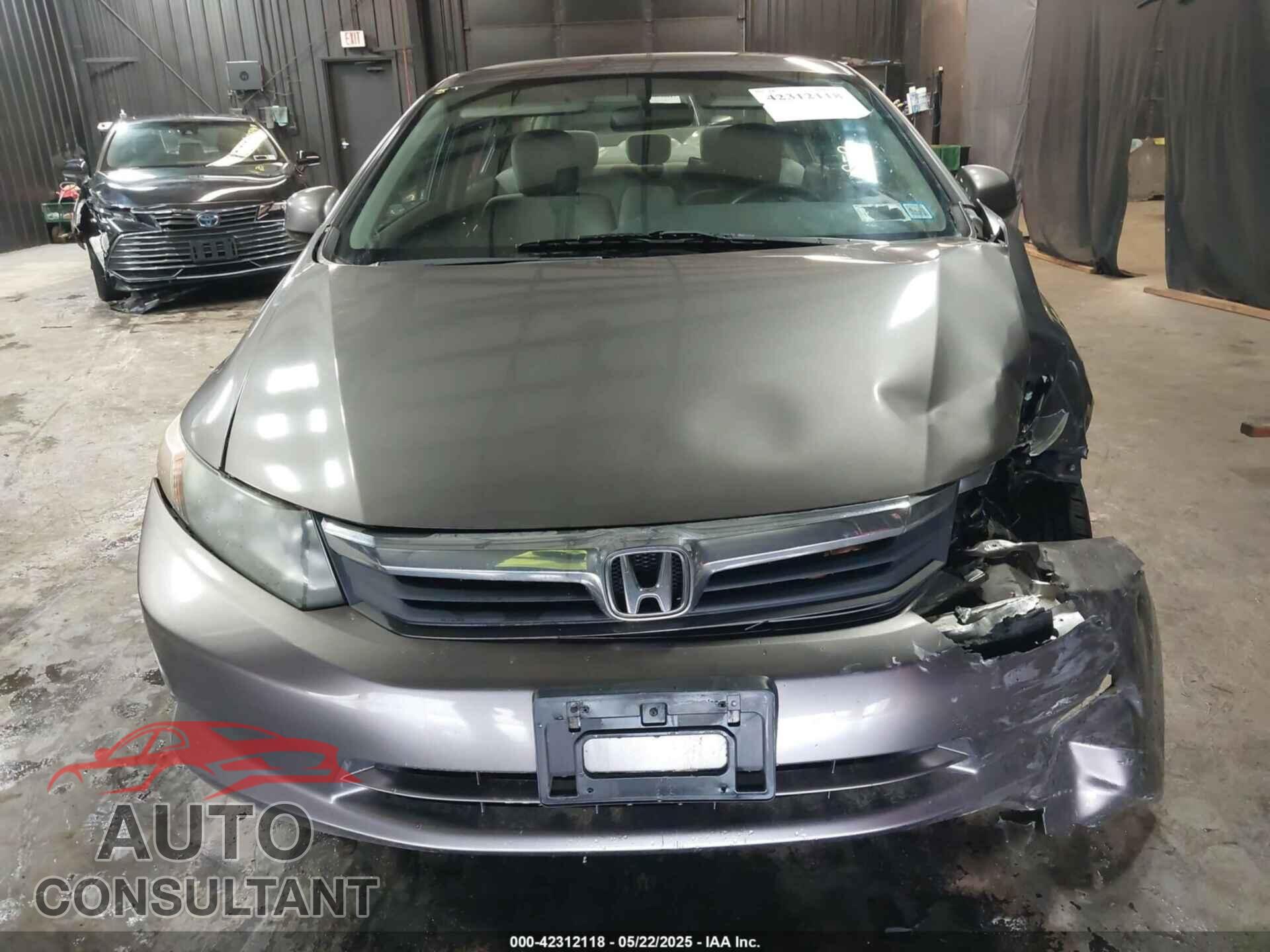 HONDA CIVIC 2012 - 19XFB2F59CE373830
