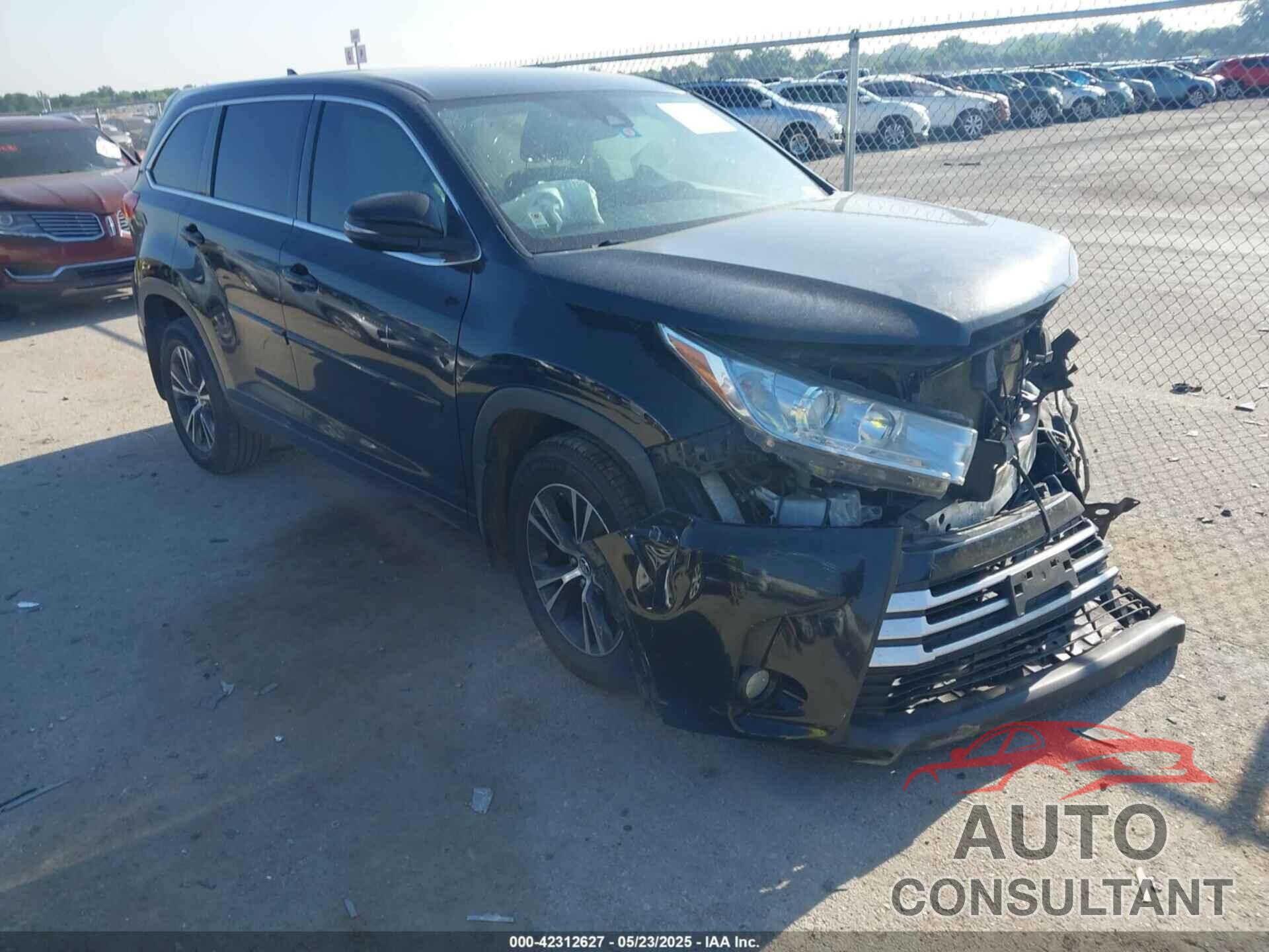 TOYOTA HIGHLANDER 2019 - 5TDZZRFH5KS310725