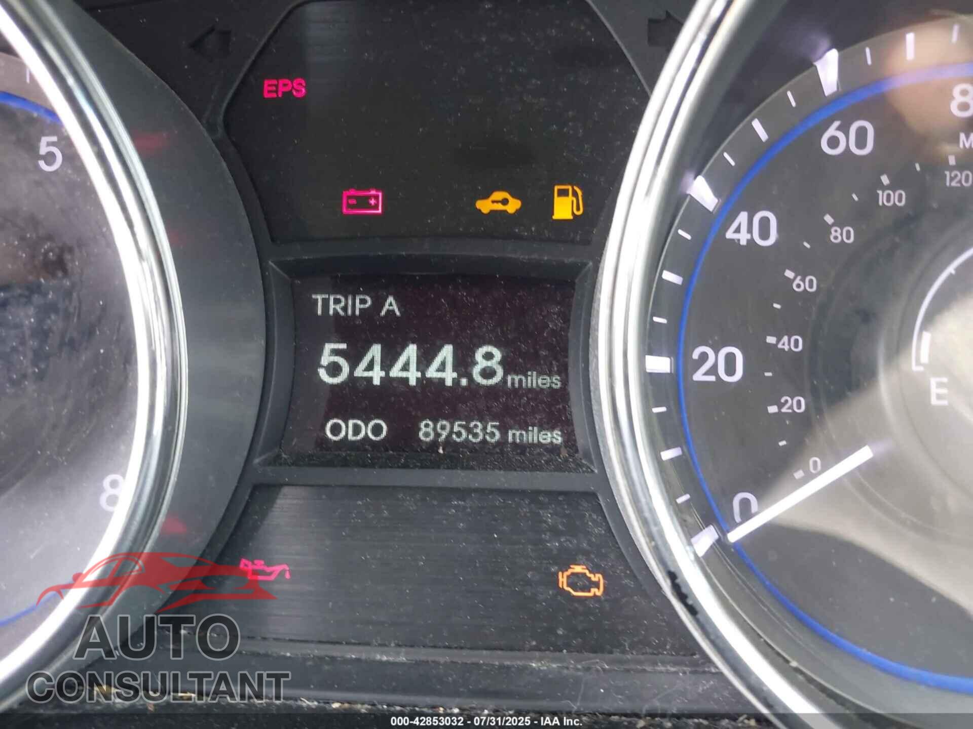 HYUNDAI SONATA 2013 - 5NPEC4AB2DH802014