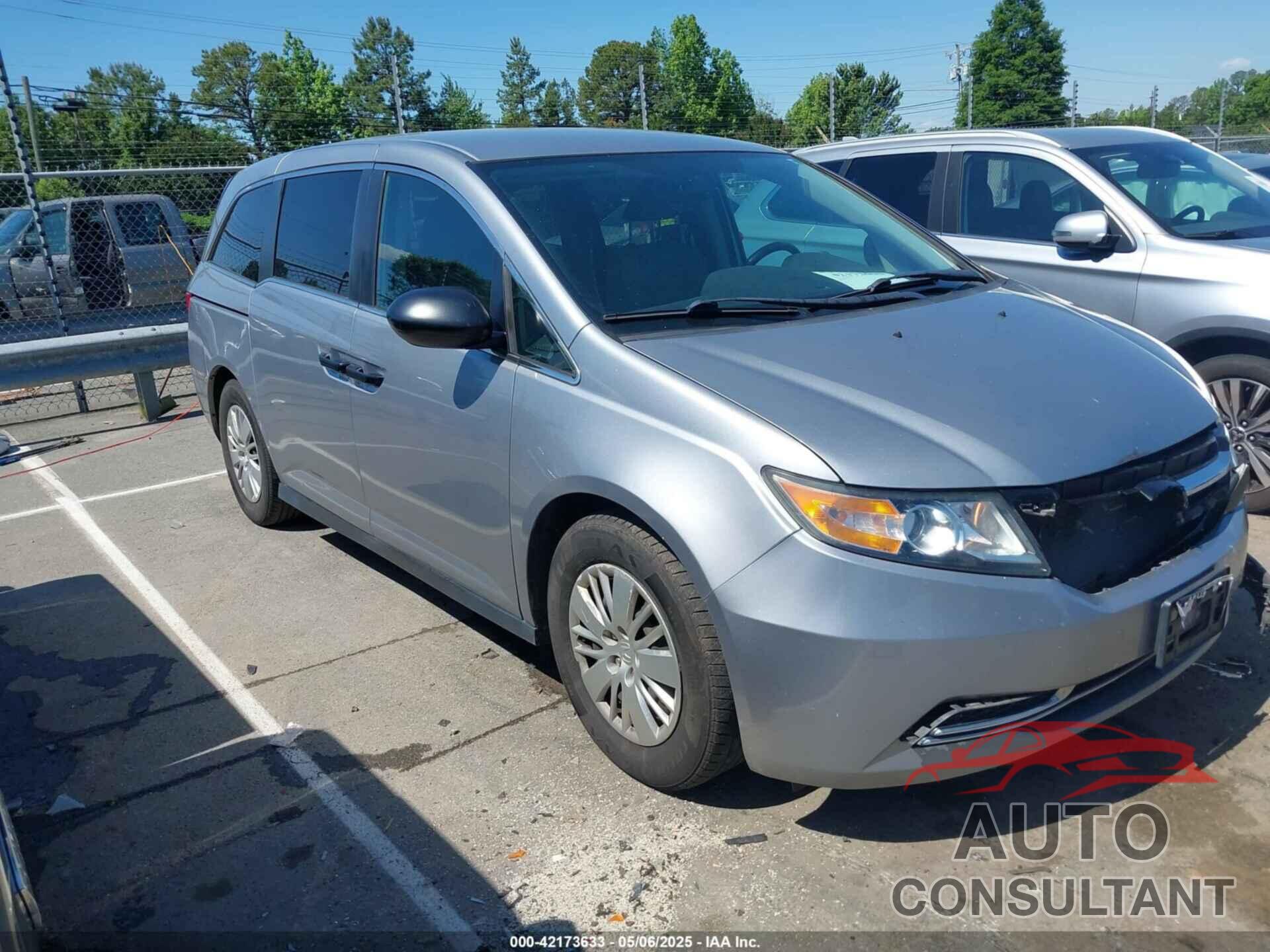 HONDA ODYSSEY 2016 - 5FNRL5H22GB092614