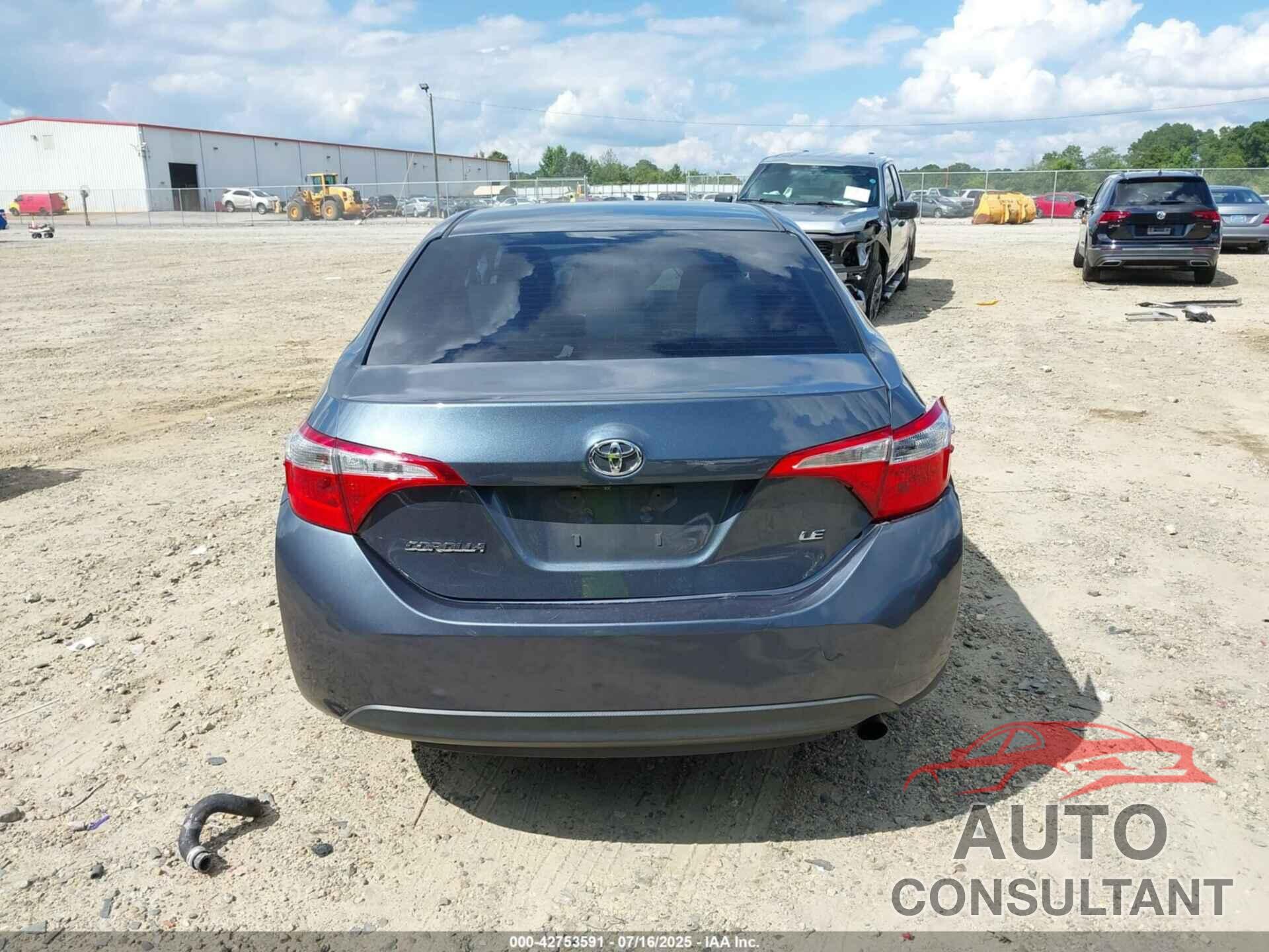 TOYOTA COROLLA 2016 - 2T1BURHE2GC558546