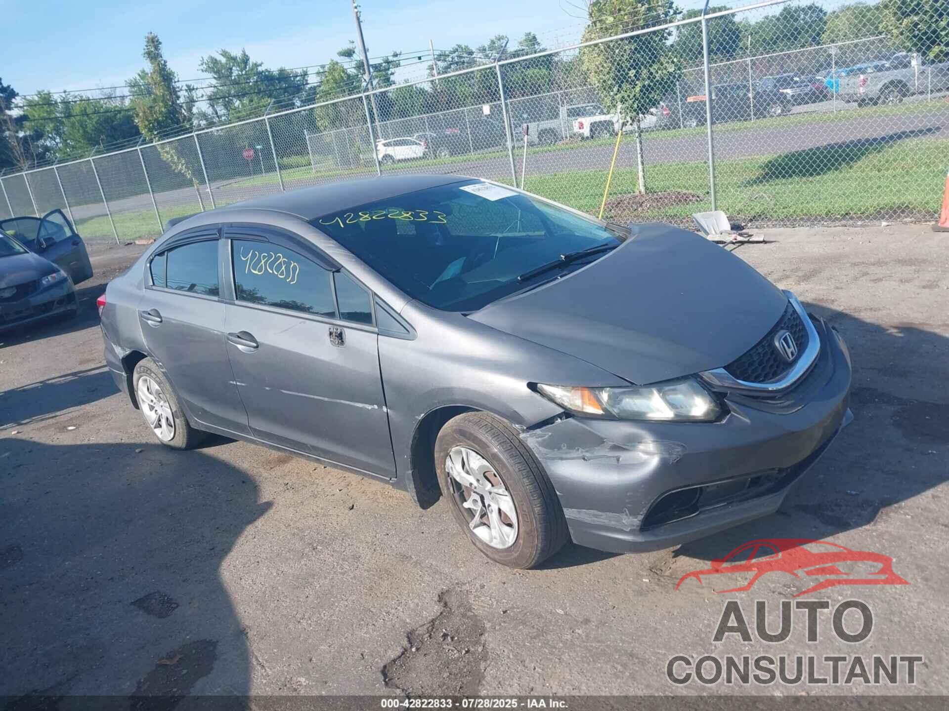 HONDA CIVIC 2013 - 2HGFB2F54DH504721