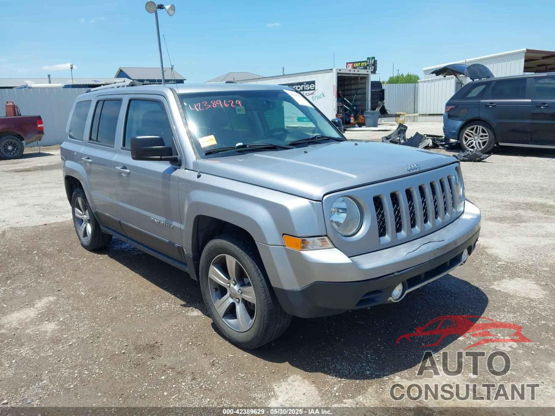 JEEP PATRIOT 2017 - 1C4NJPFAXHD130724