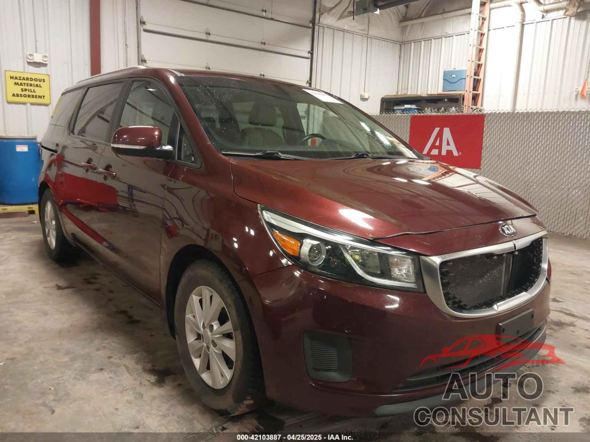 KIA SEDONA 2016 - KNDMB5C13G6214114