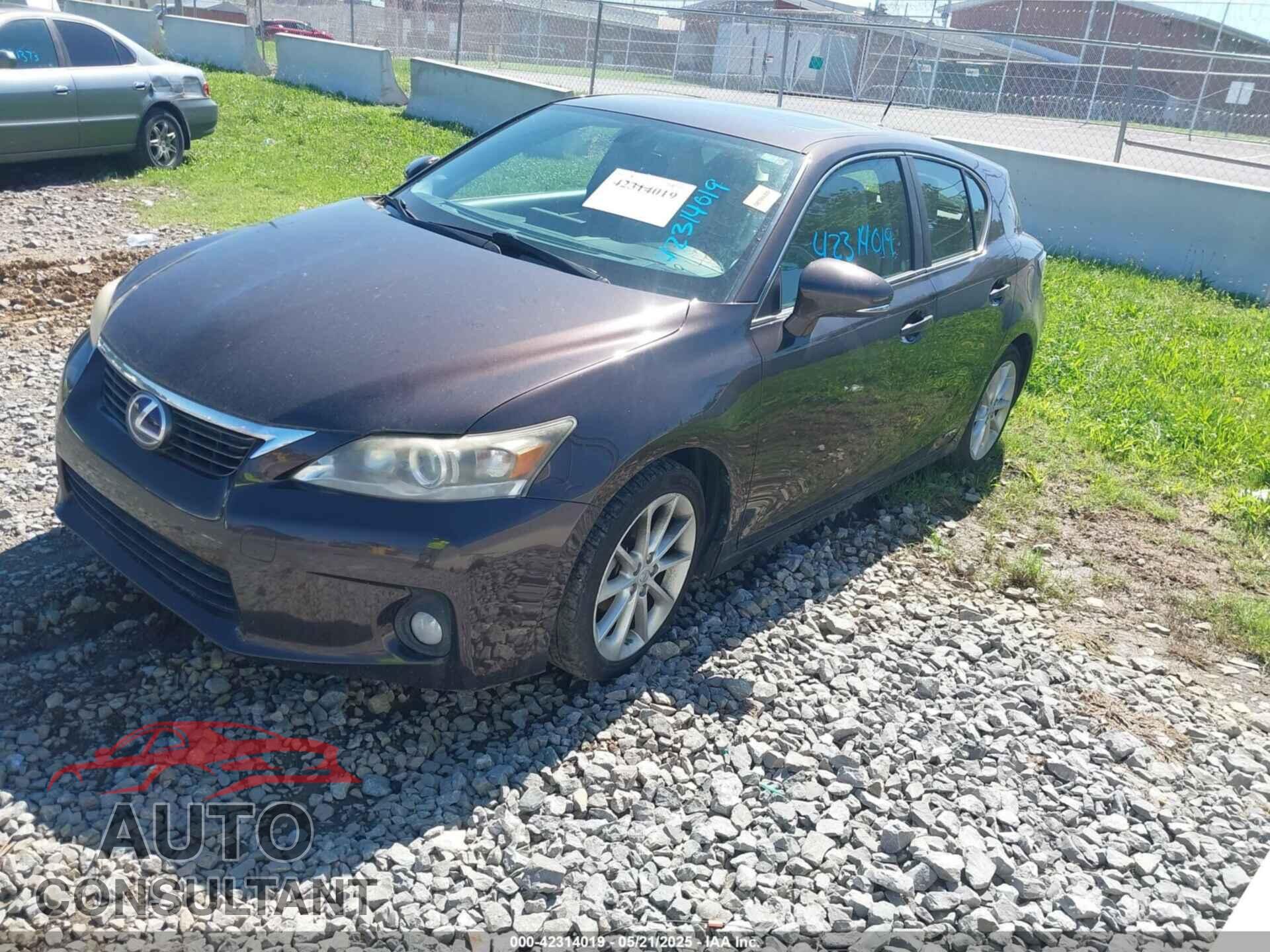 LEXUS CT 200H 2012 - JTHKD5BH1C2120958