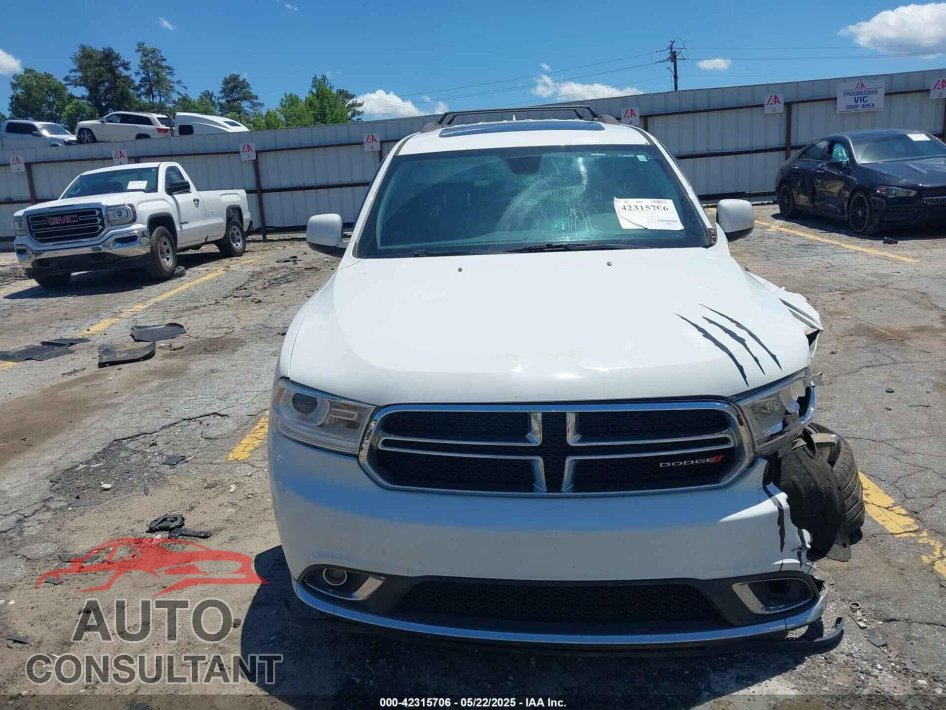 DODGE DURANGO 2017 - 1C4RDHAG2HC724384