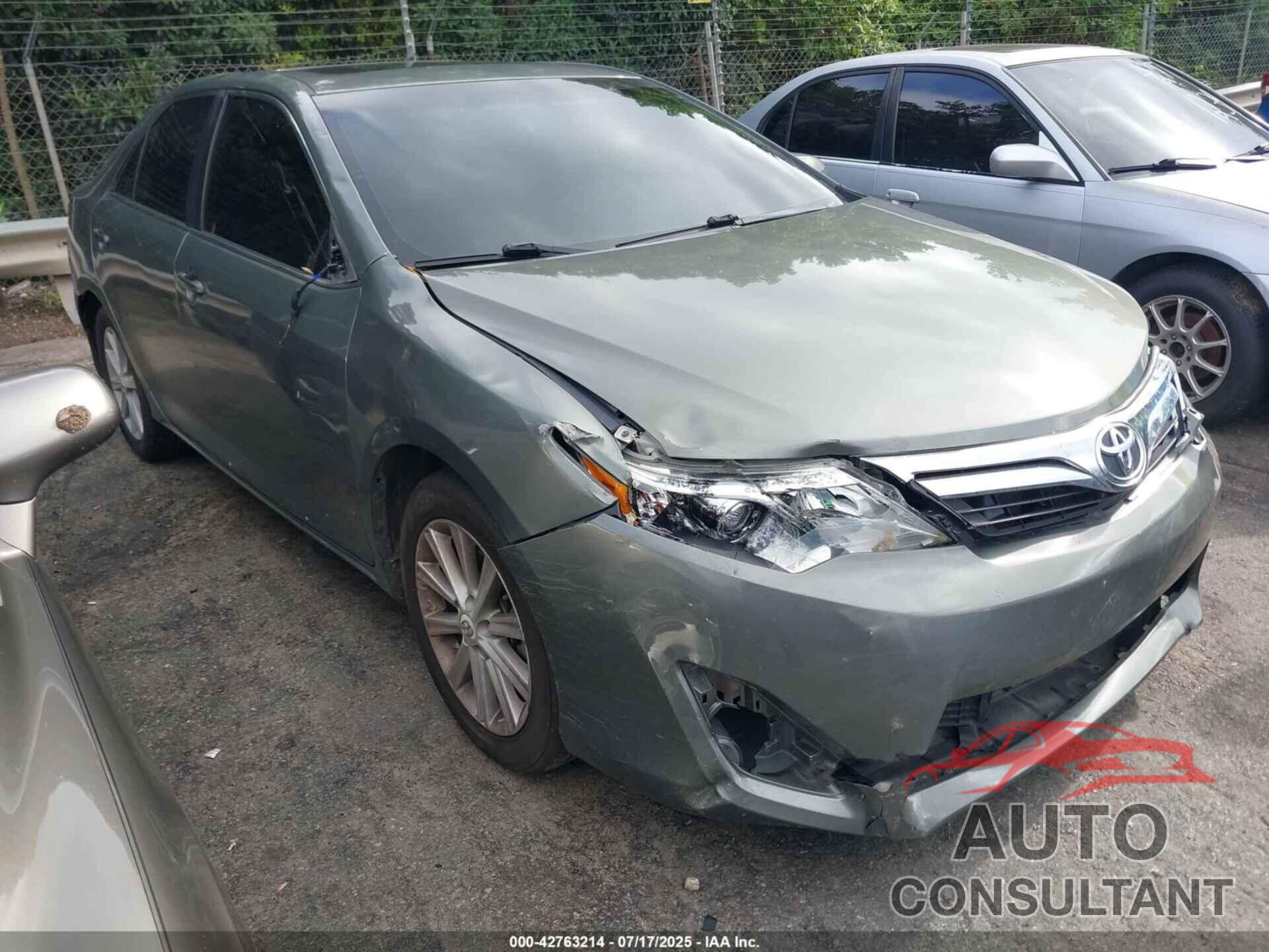 TOYOTA CAMRY 2012 - 4T4BF1FK4CR251656