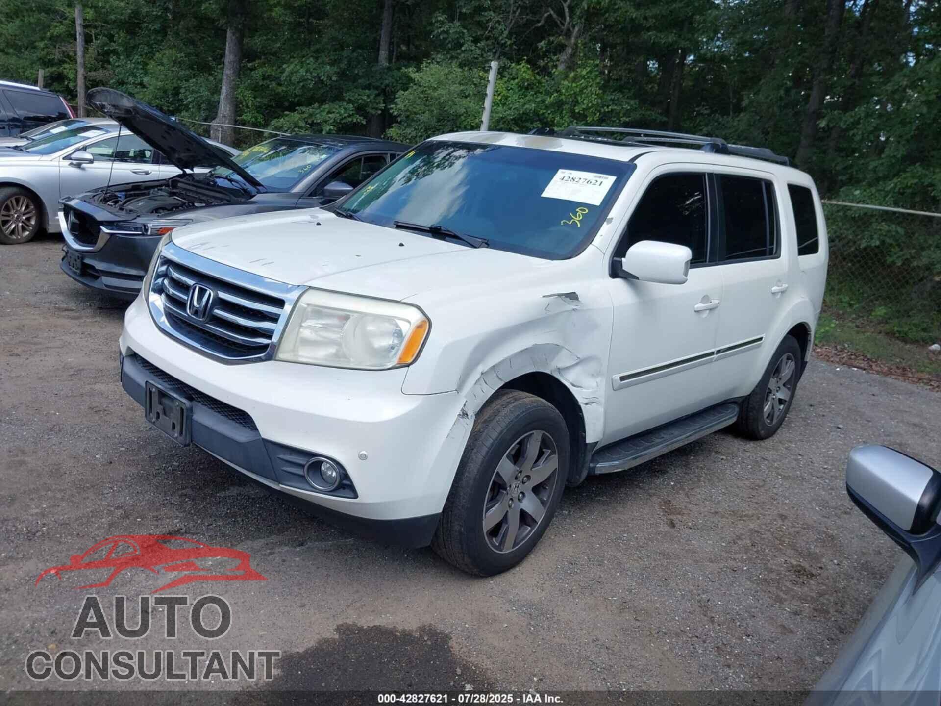 HONDA PILOT 2012 - 5FNYF4H91CB027872