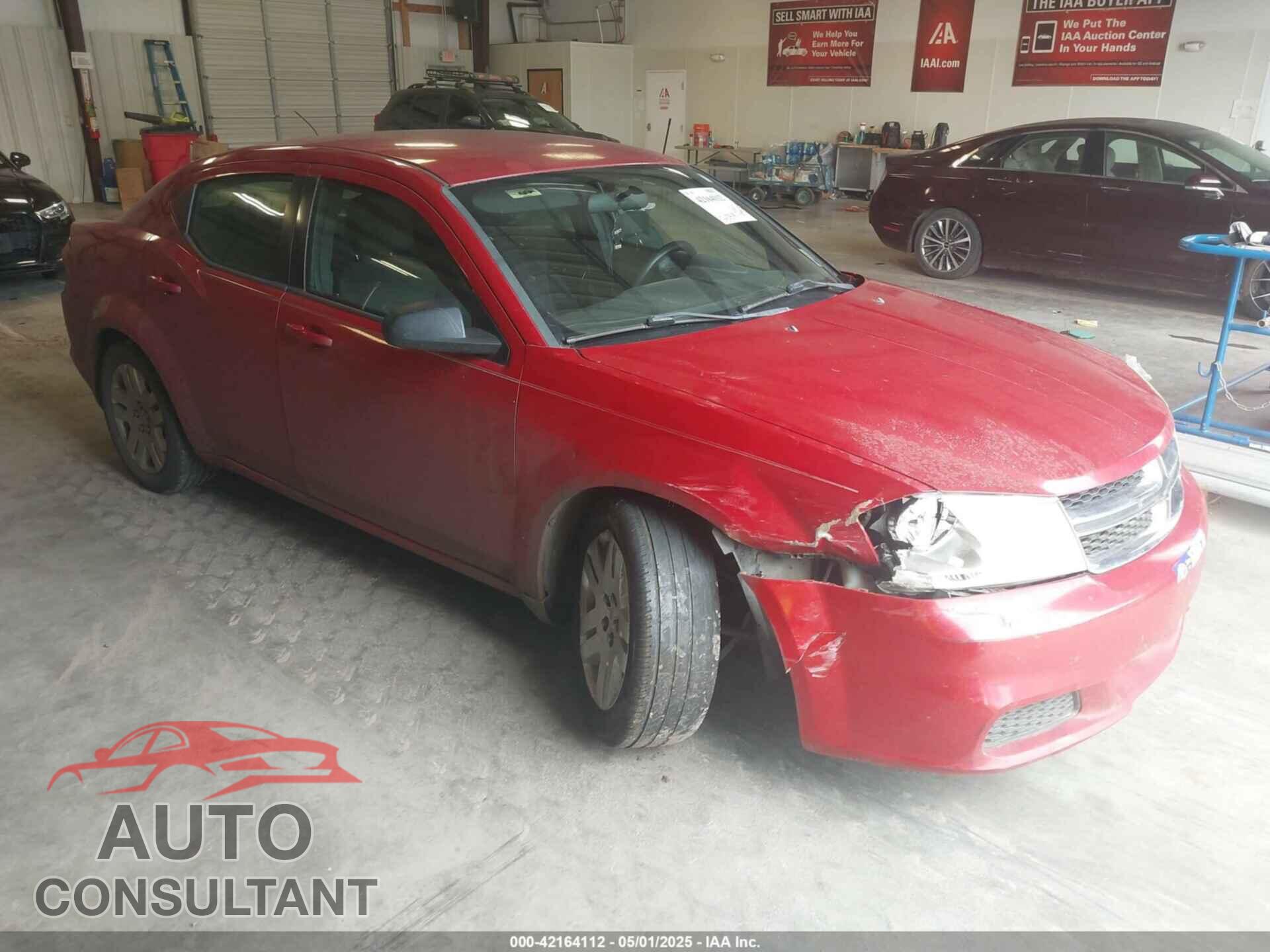 DODGE AVENGER 2012 - 1C3CDZAB7CN238431