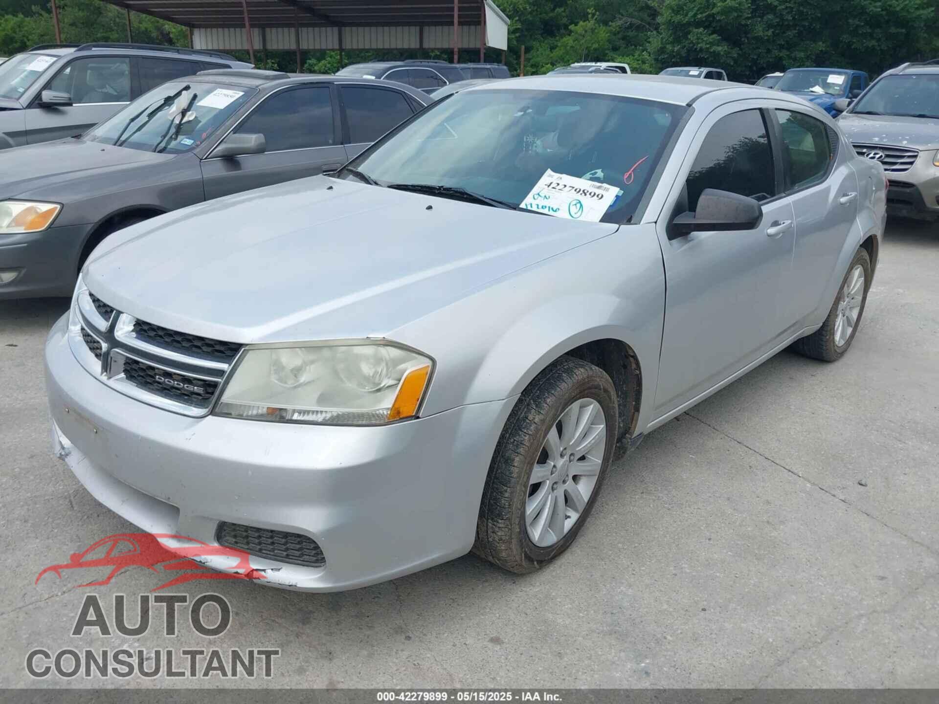 DODGE AVENGER 2012 - 1C3CDZAB4CN174588