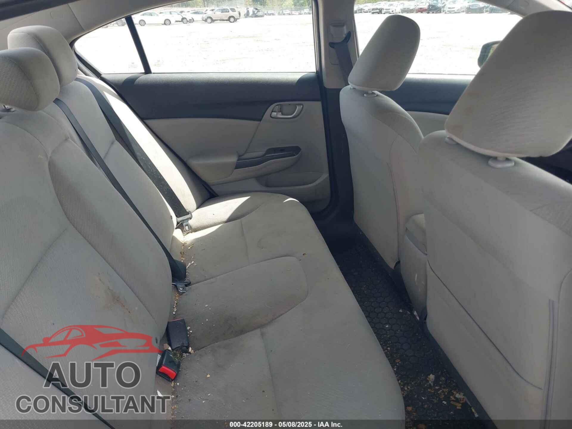 HONDA CIVIC 2013 - 19XFB2F55DE266873