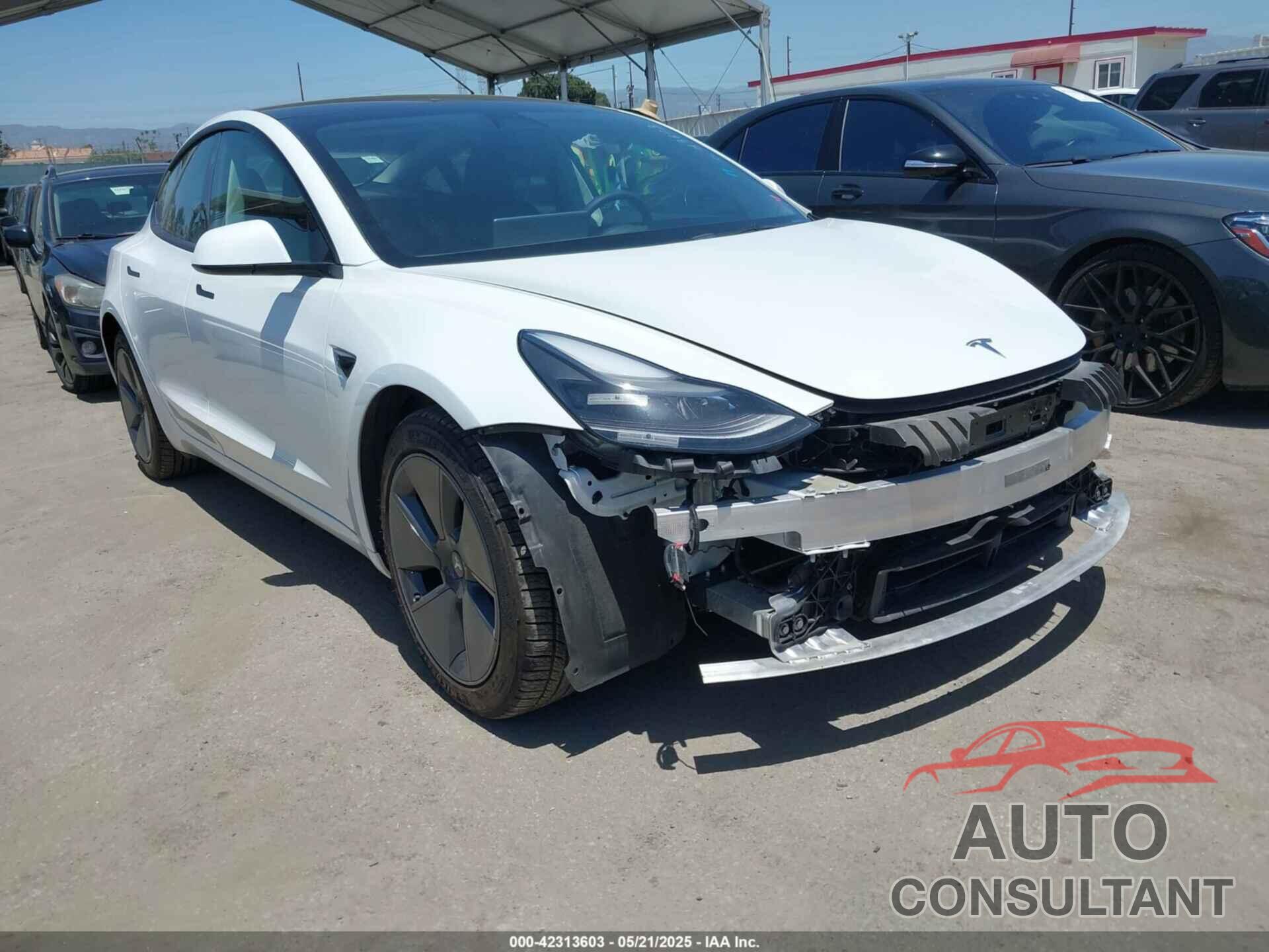 TESLA MODEL 3 2022 - 5YJ3E1EA6NF376605