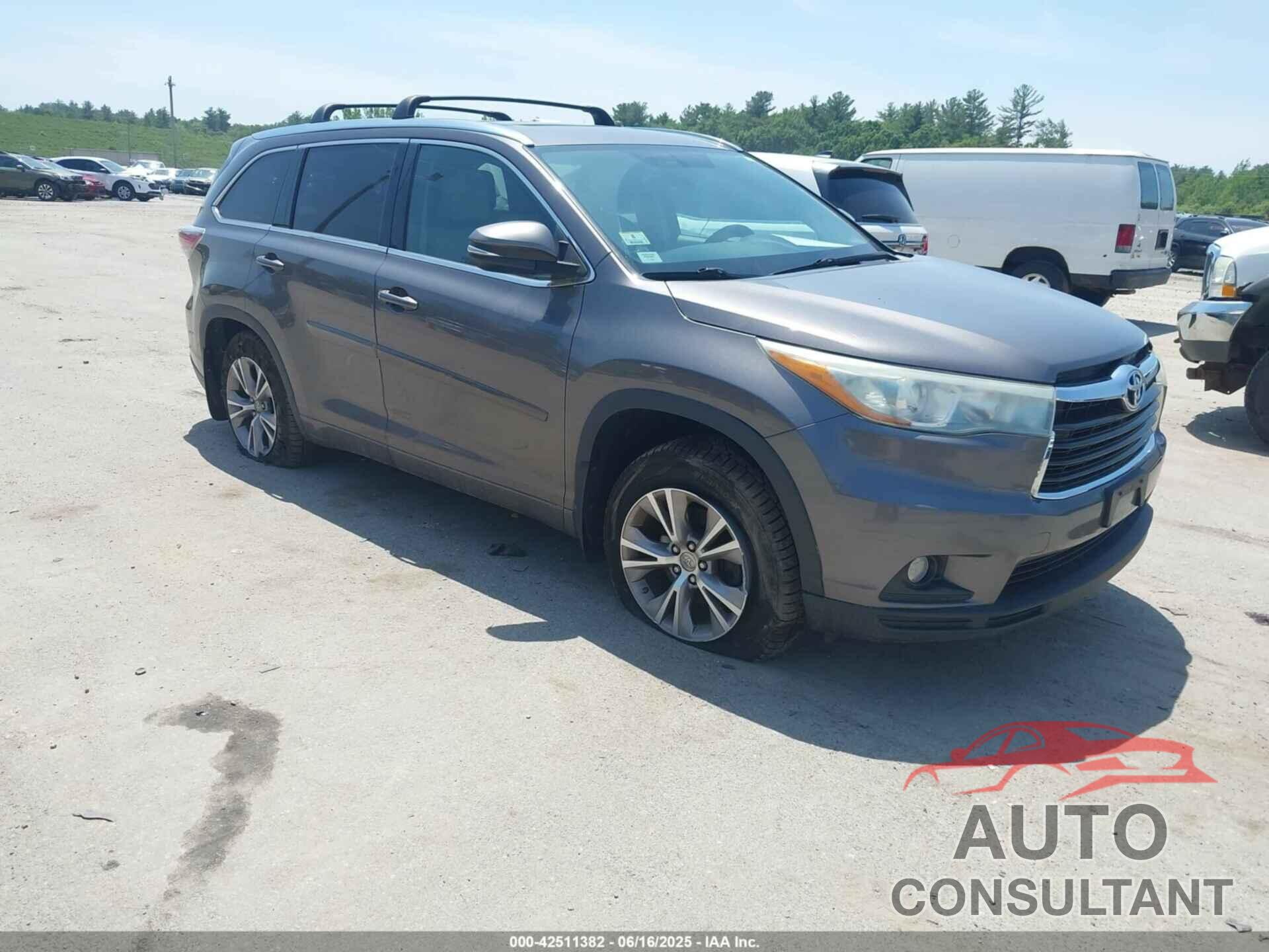 TOYOTA HIGHLANDER 2015 - 5TDJKRFH5FS116882