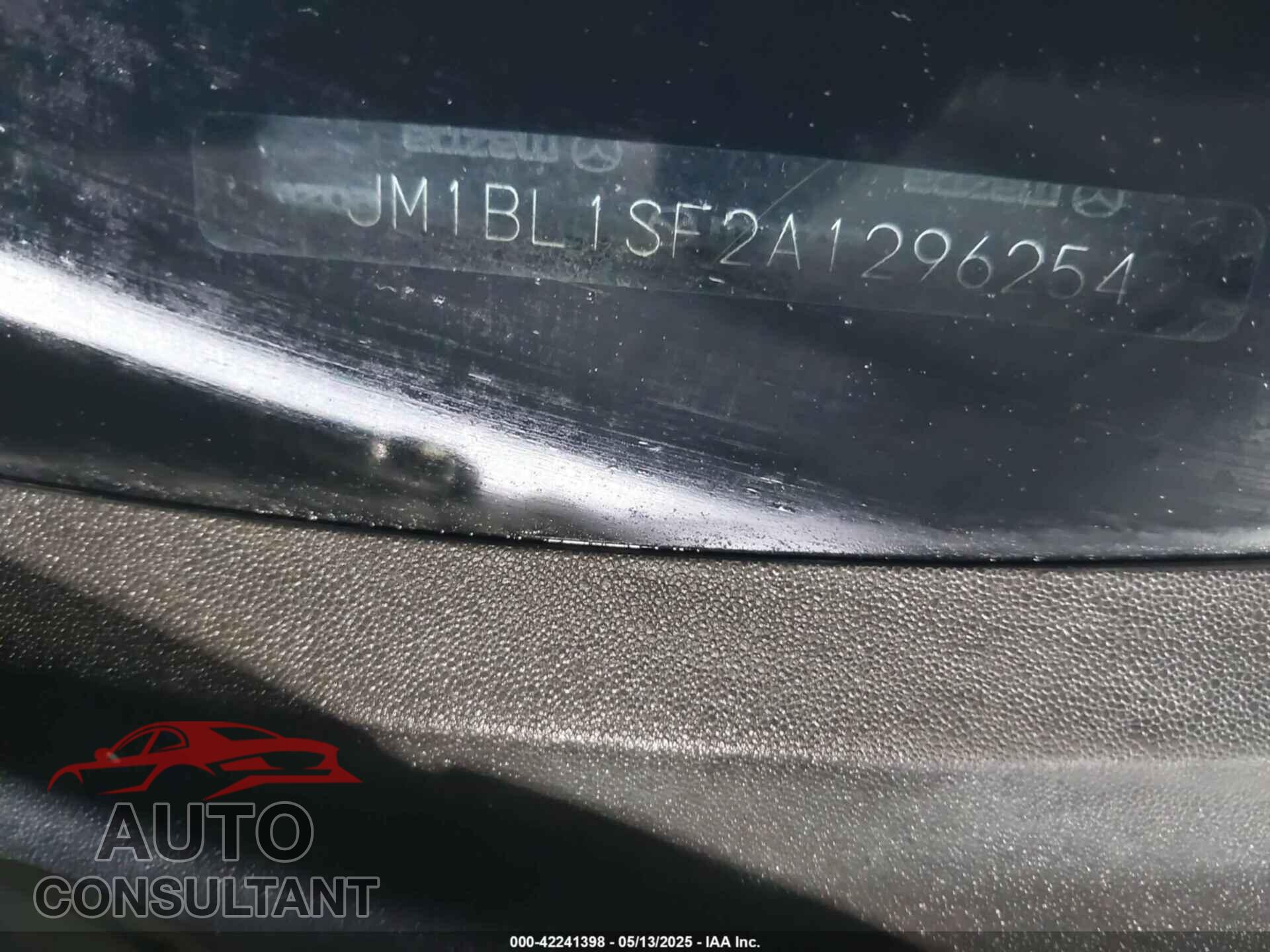 MAZDA MAZDA3 2010 - JM1BL1SF2A1296254