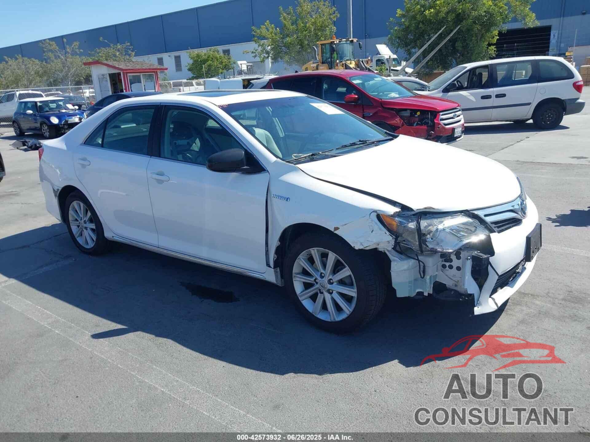 TOYOTA CAMRY HYBRID 2012 - 4T1BD1FK9CU062047
