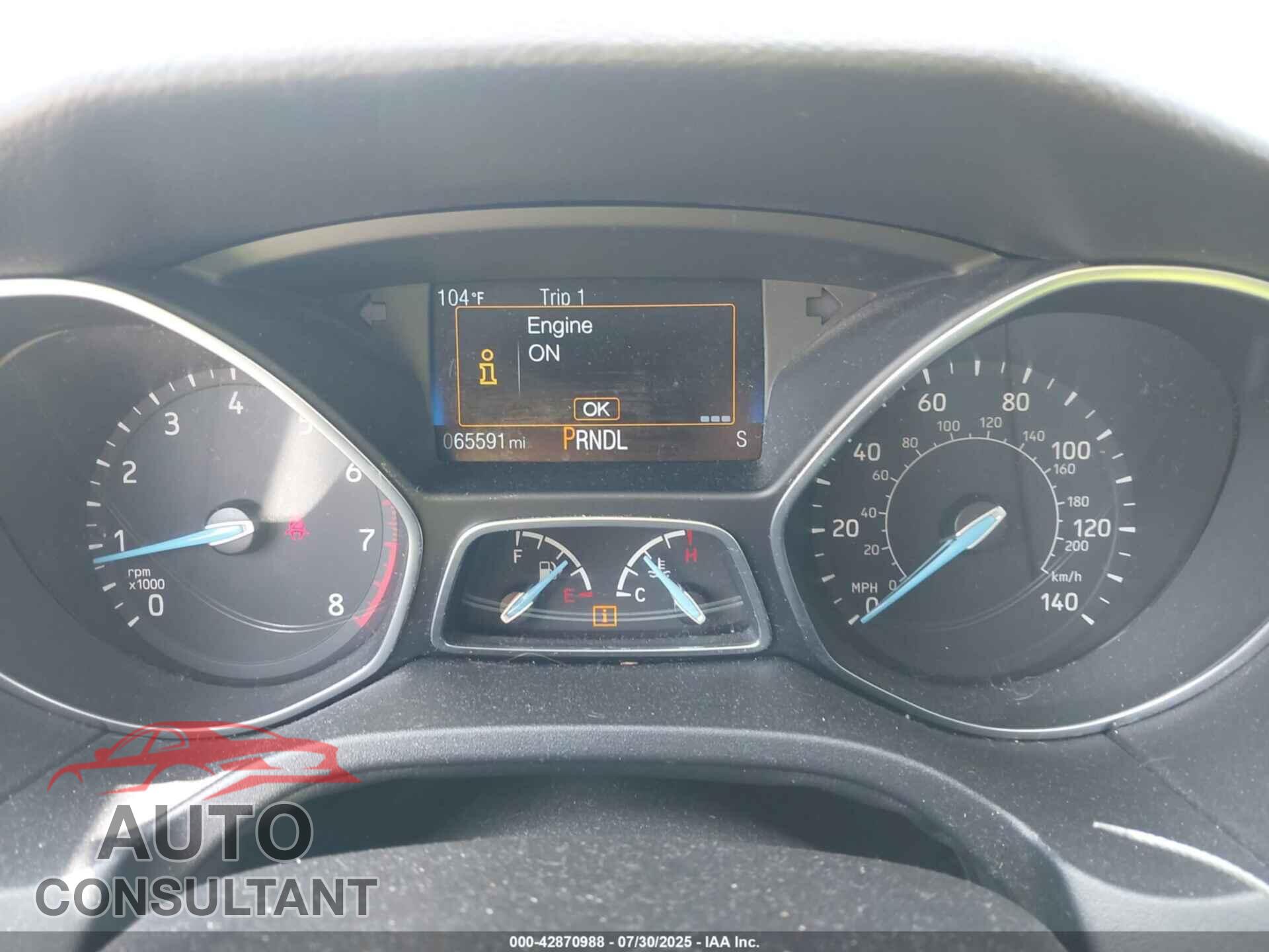 FORD FOCUS 2015 - 1FADP3F2XFL213977