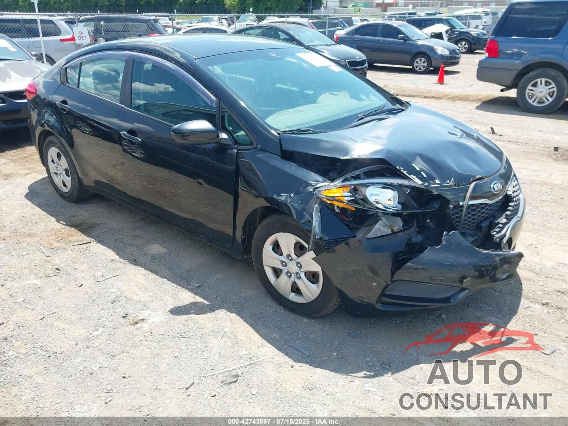 KIA FORTE 2016 - KNAFK4A64G5615076